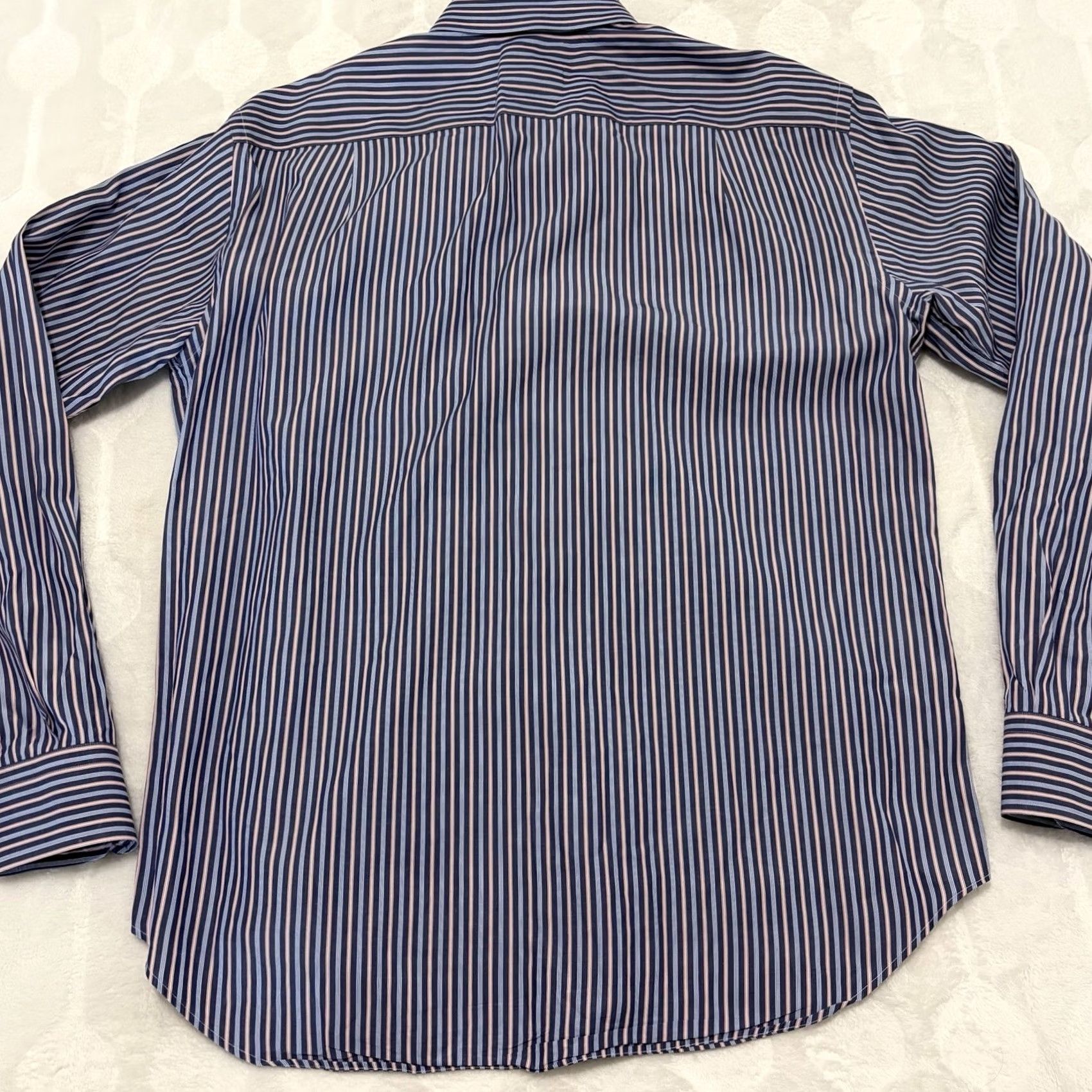 Brioni Brioni Dress Shirt Mens Large Blue Striped For Neiman Marcus Italy Luxury Size 42R - 3 Thumbnail