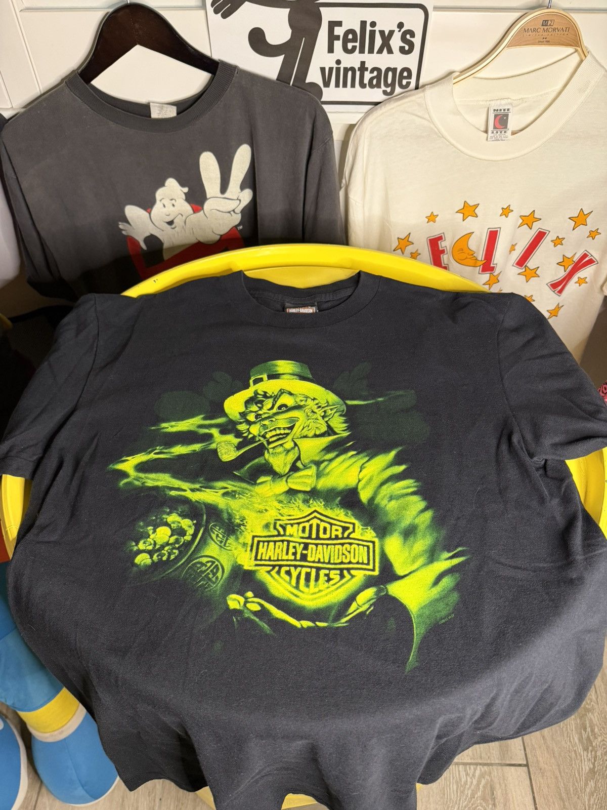 Harley Davidson 1990s leprechaun Harley Davidson T-Shirt Size US M / EU 48-50 / 2 - 1 Thumbnail