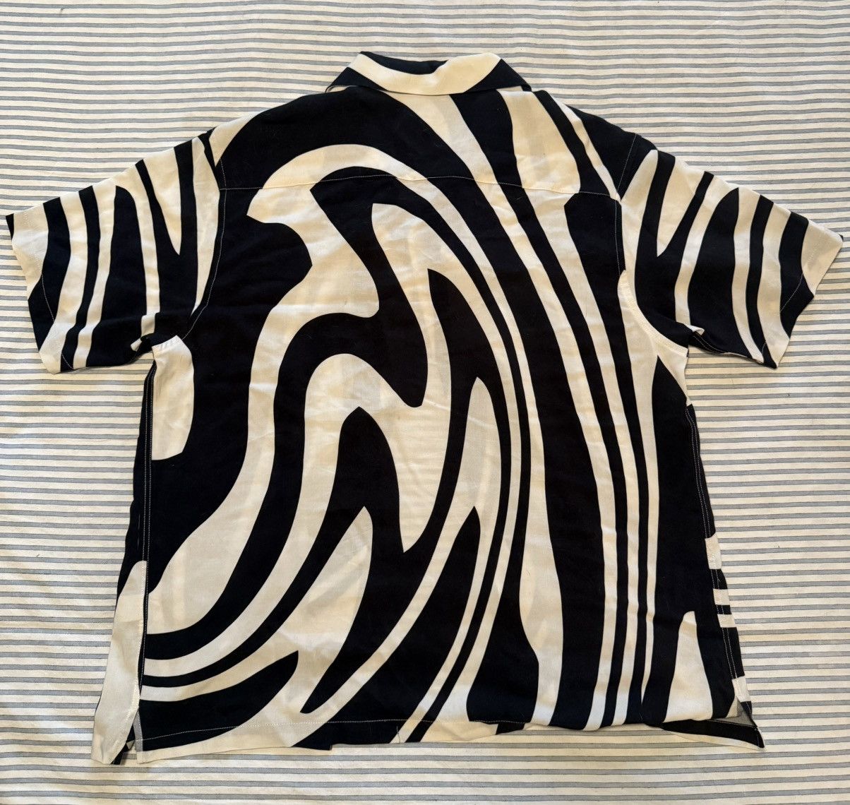 Golf Wang Golf Wang Black & White Melted Button-Up Size US L / EU 52-54 / 3 - 2 Thumbnail