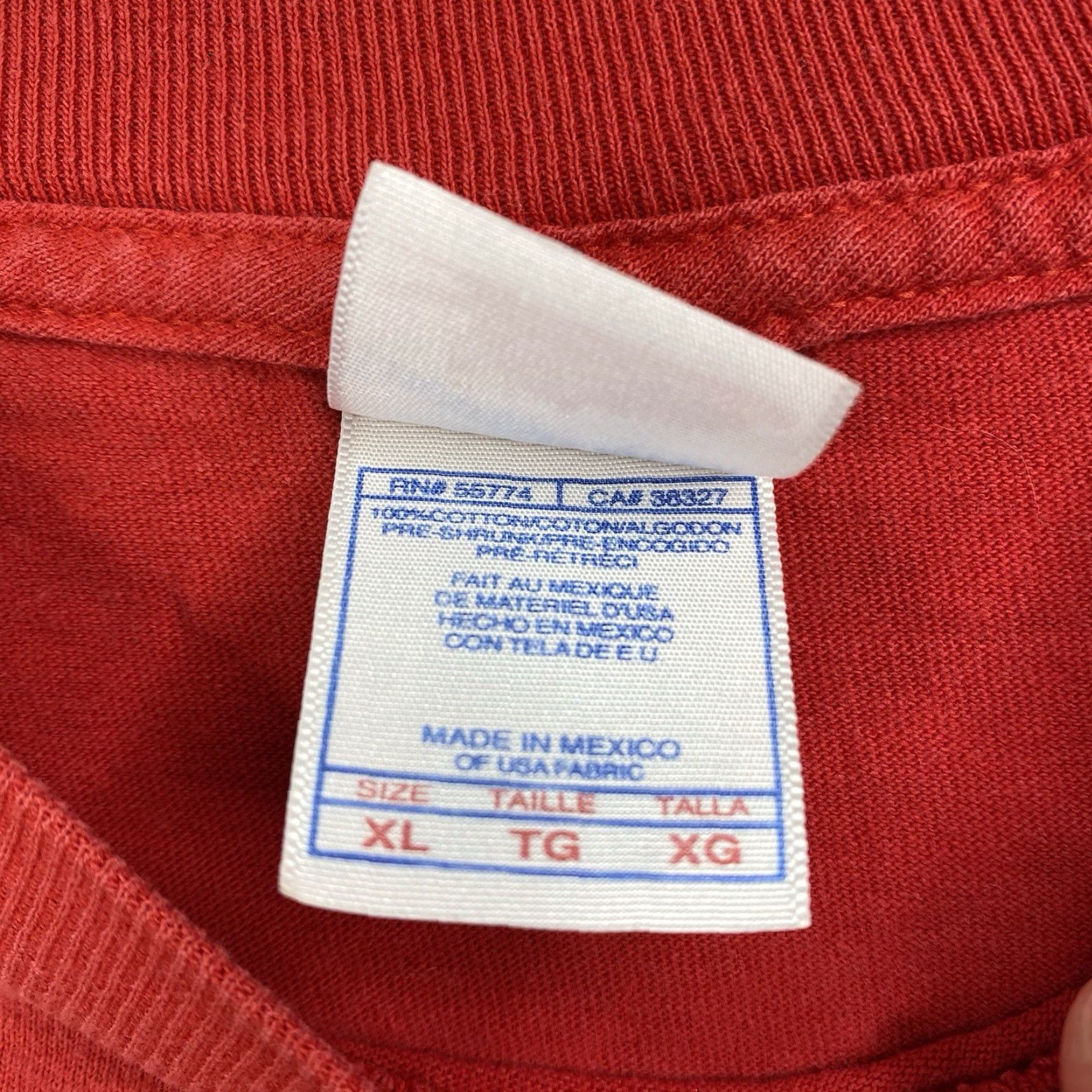 Vintage Chuck Norris Tee Shirt Mens XL Red 90s Crew Neck Short Sleeve Tennessee River T-Shirt Size US XL / EU 56 / 4 - 6 Thumbnail