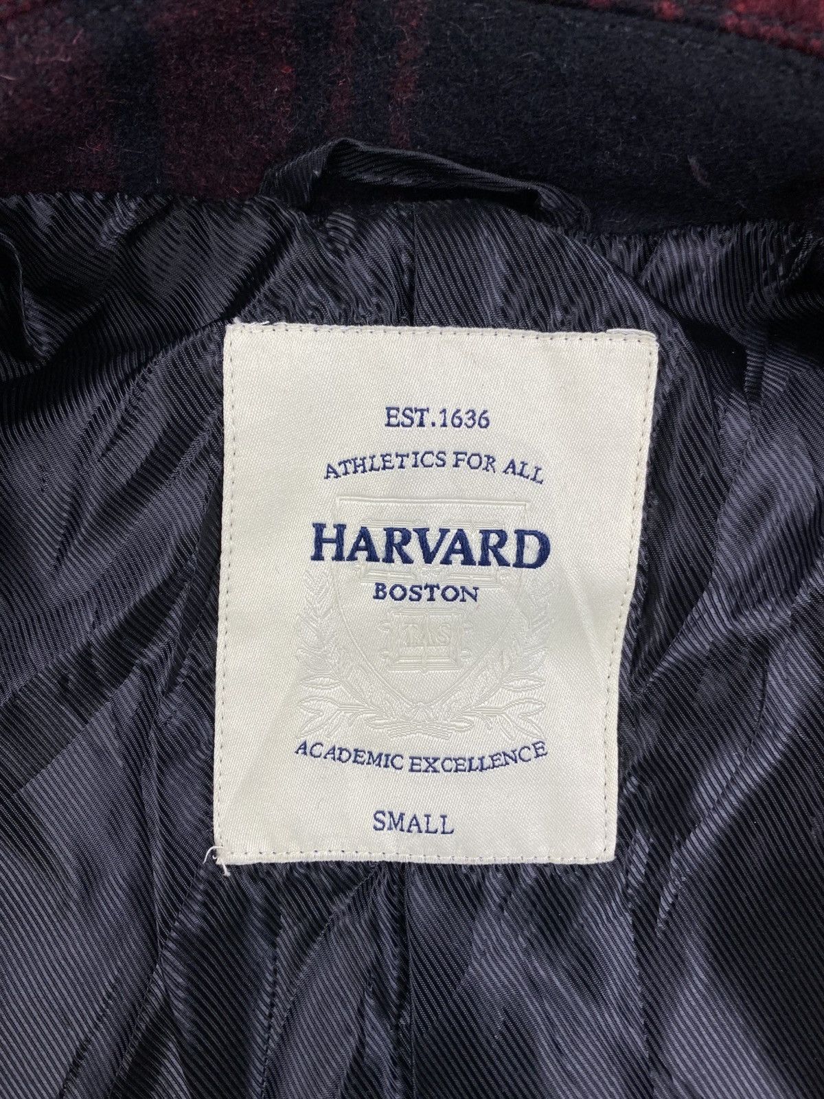 Other Vintage Harvard Boston Red Checked Wool Jacket Size US M / EU 48-50 / 2 - 8 Thumbnail