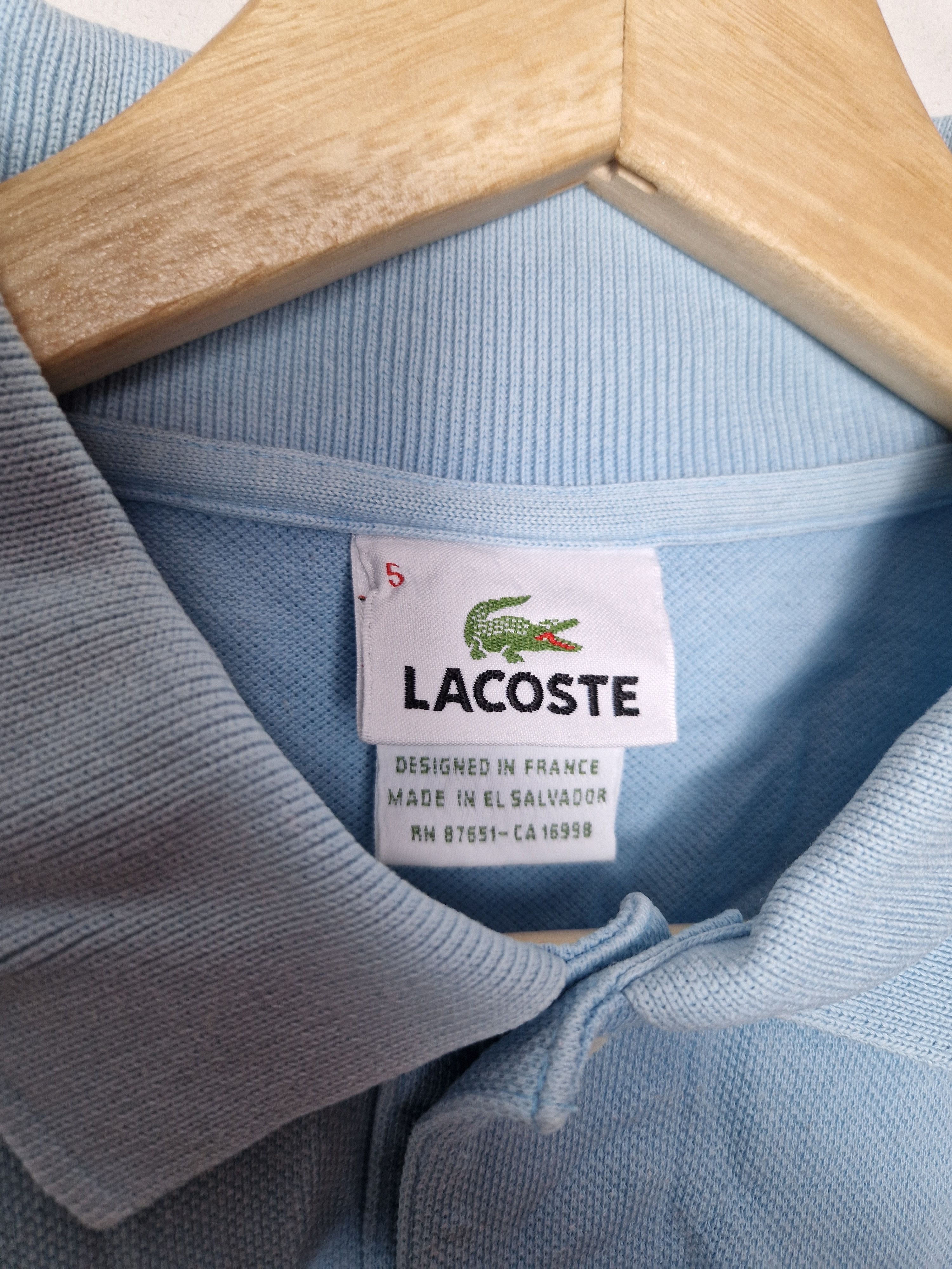 Lacoste Lacoste baby blue polo tee Size US XL / EU 56 / 4 - 6 Thumbnail