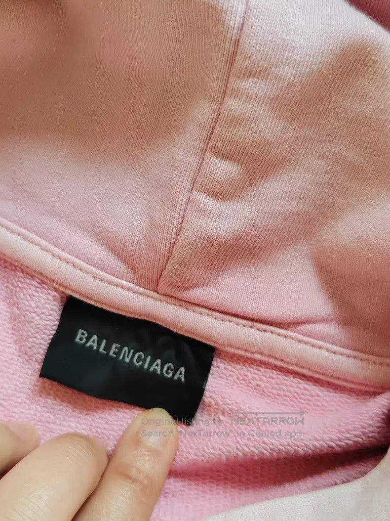Balenciaga Balenciaga Pink Hooded Sweatshirt Size US M / EU 48-50 / 2 - 9 Thumbnail