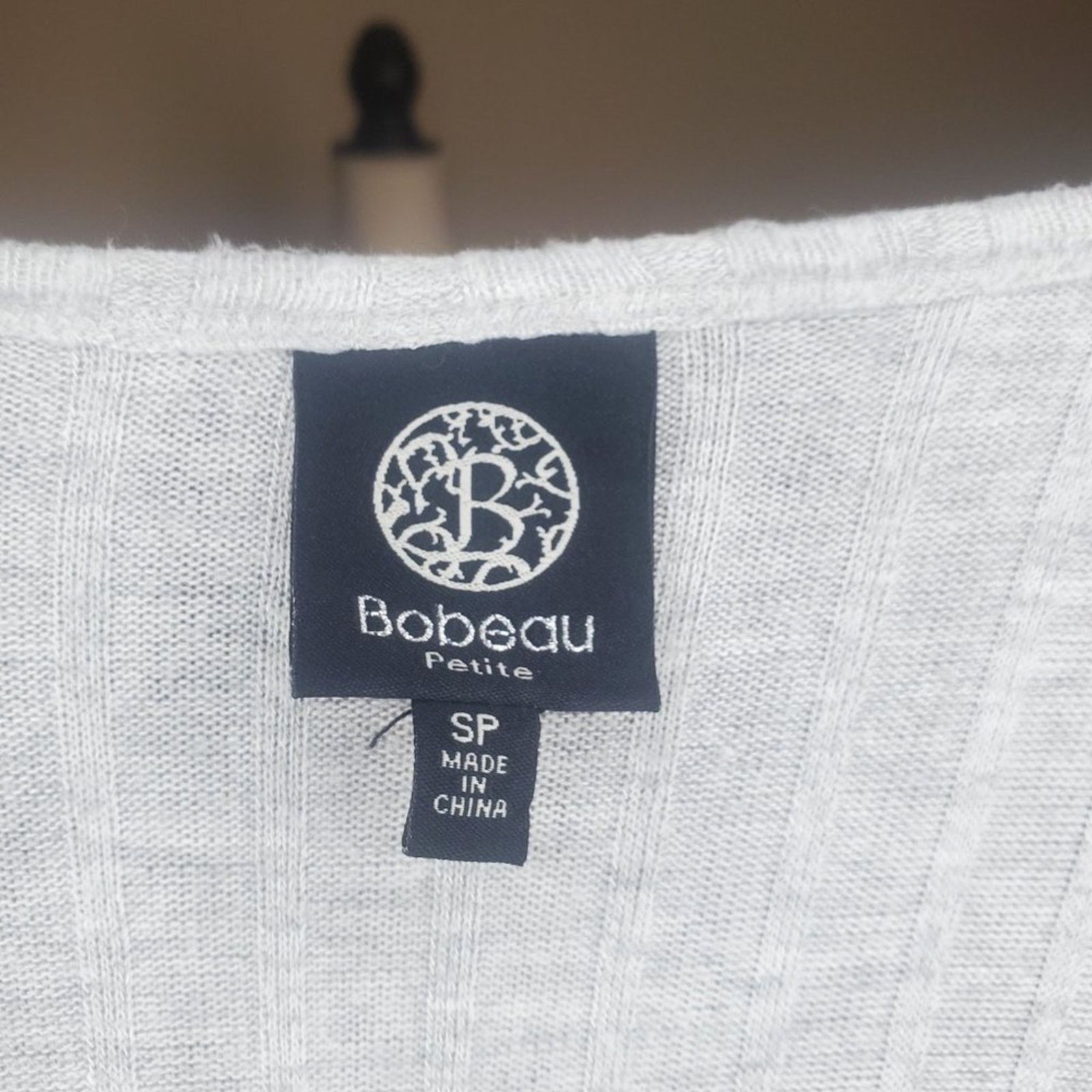 Nordstrom BoBeau Gray Asymmetrical Top Small Petite Size S / US 4 / IT 40 - 7 Thumbnail