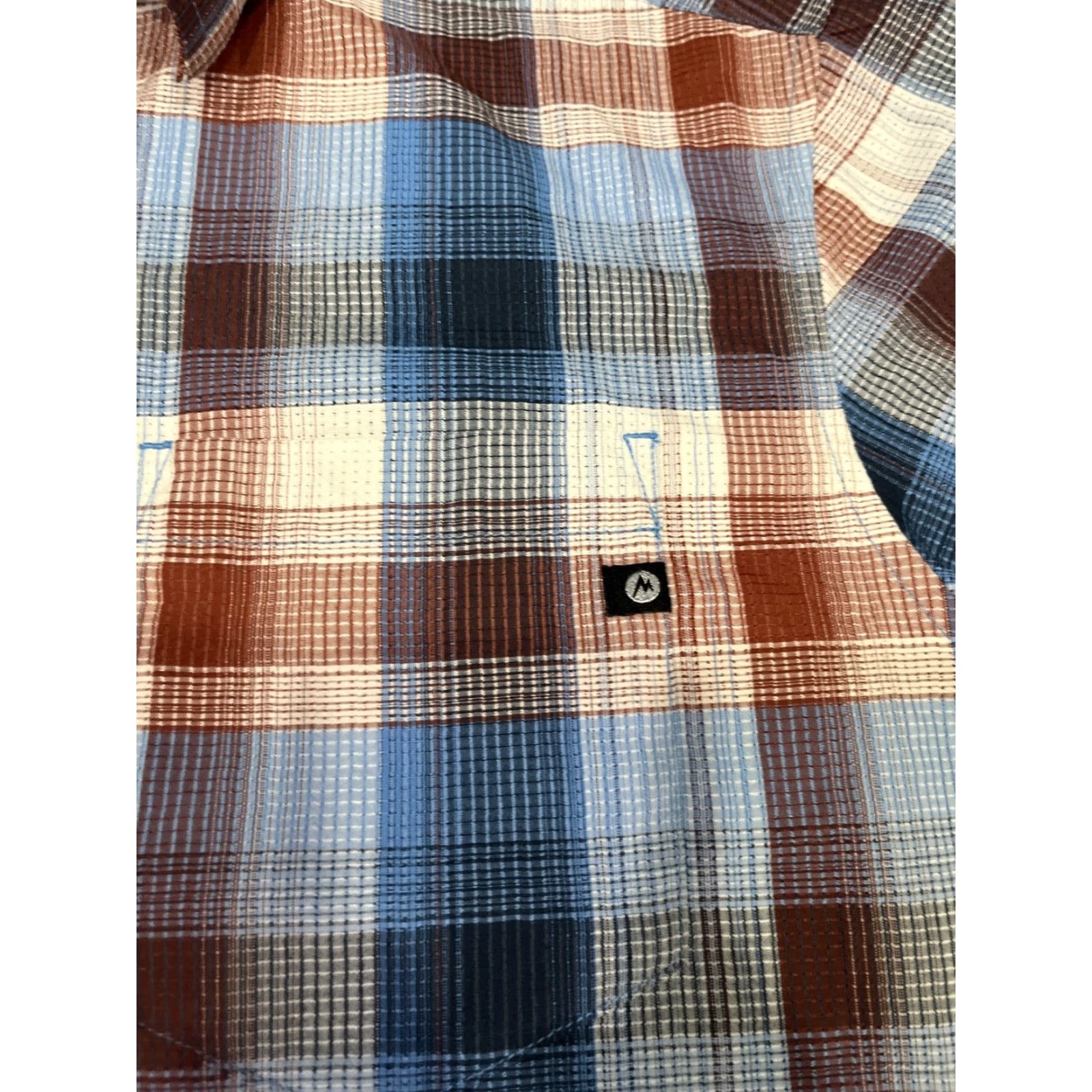 Marmot Marmot For Life Casual Plaid Short Sleeve Button-Down Shirt Men's M Hiking Size US M / EU 48-50 / 2 - 2 Thumbnail