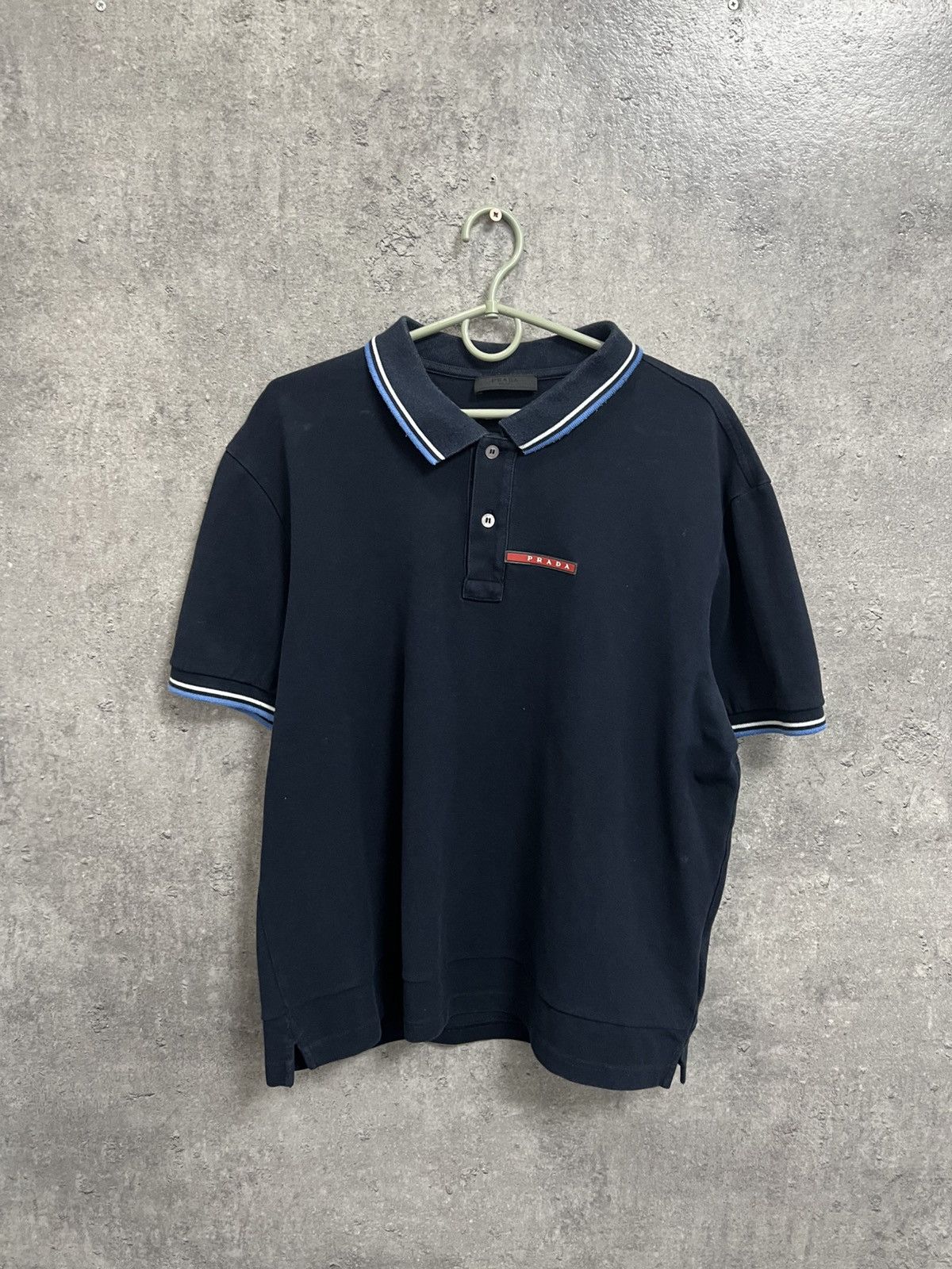 Prada Prada Polo Red Tab T Shirt Size US XXL / EU 58 / 5 - 1 Thumbnail