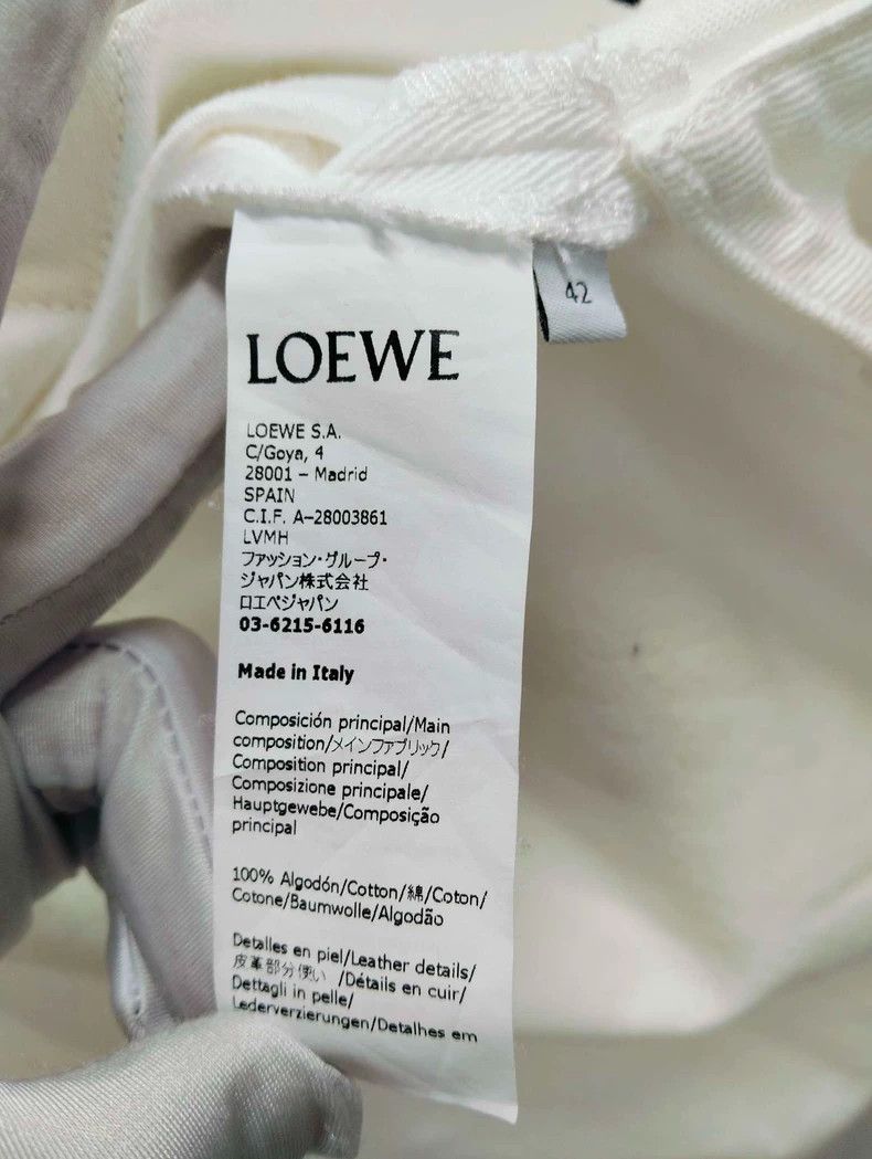 Loewe LOEWE Denning Leather Logo Pocket Jacket Long-sleeved shir Size S / US 4 / IT 40 - 4 Thumbnail