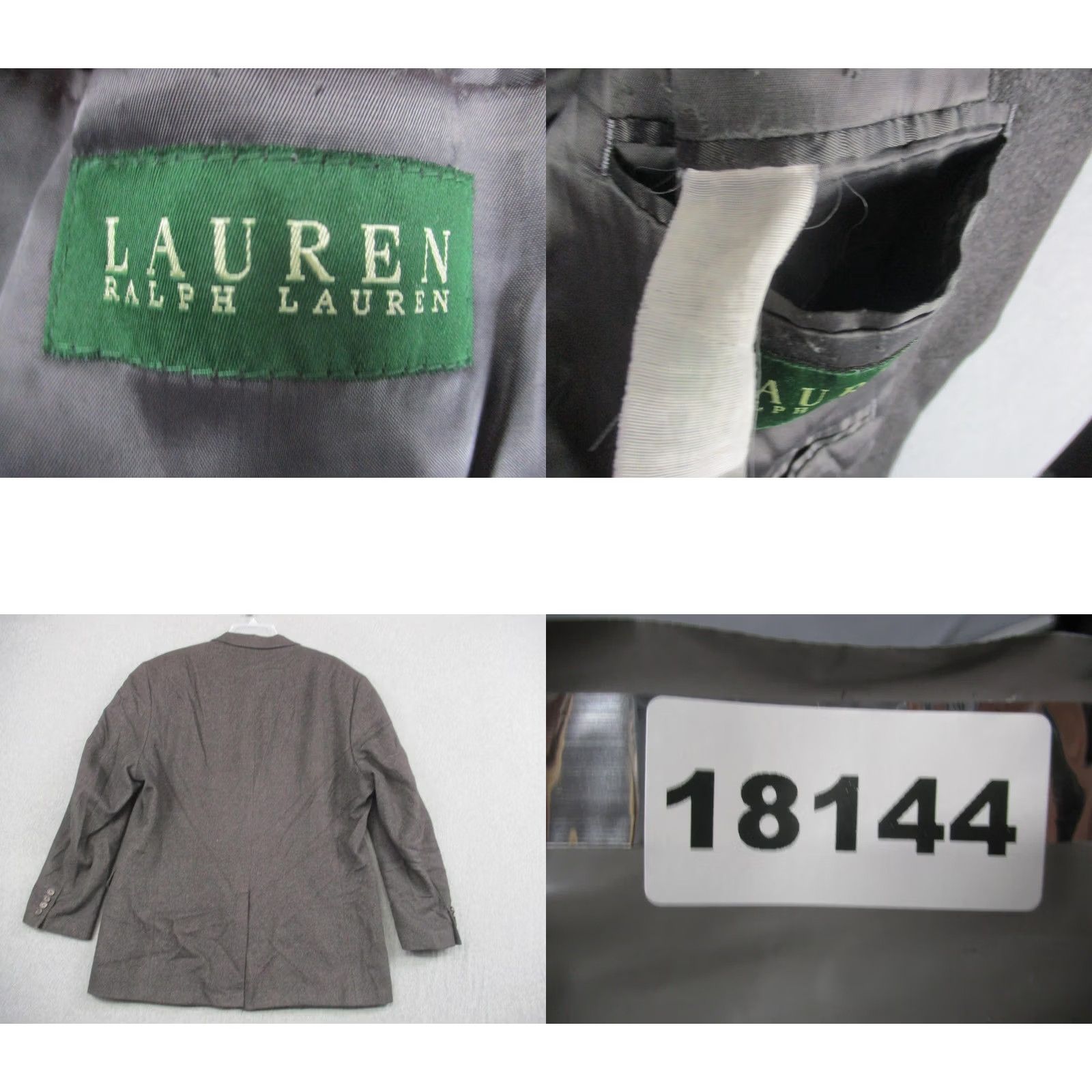 Ralph Lauren Lauren Ralph Lauren Blazer Men's 42 Gray Wool Sport Coat Jacket Size 42R - 8 Thumbnail