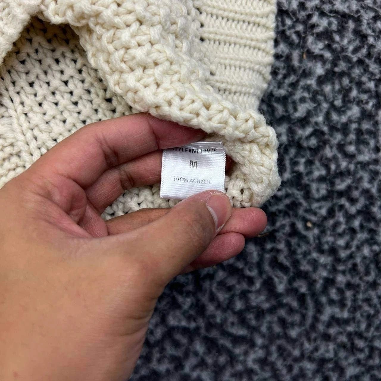 Other Olivia Grey Sweater Women Cable Knit Pullover Long Sleeve M Size M / US 6-8 / IT 42-44 - 4 Thumbnail