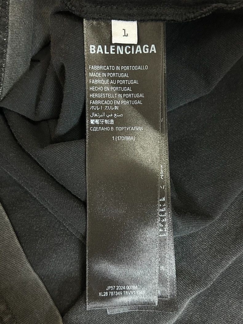 Balenciaga Balenciaga Iron Tower Series Washed Worn Short Sleeves Size US S / EU 44-46 / 1 - 4 Thumbnail