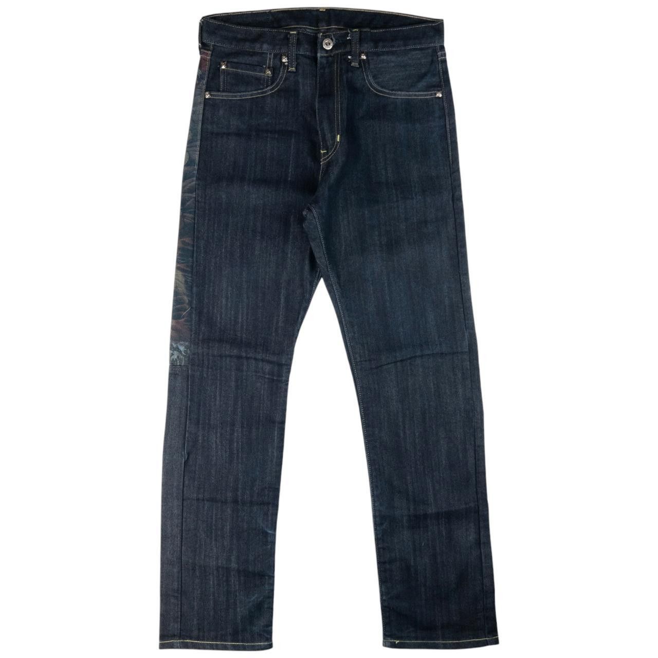 Other Vintage Sugoi Koi Fish Devil Dyed Japanese Denim Jeans W31 Size US 31 - 3 Thumbnail