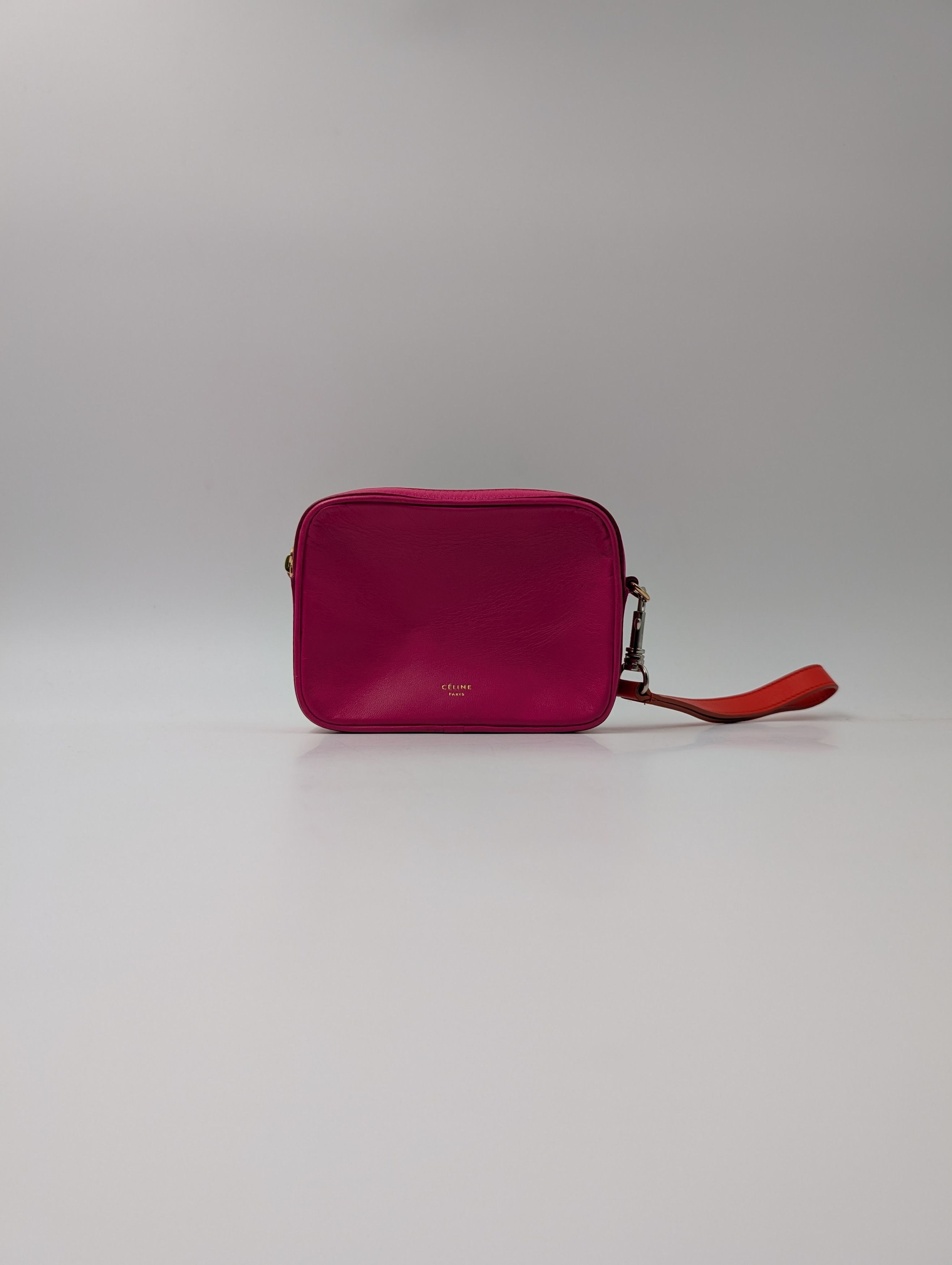 Celine Celine Pink Leather Celine Clutch Bag Size ONE SIZE - 1 Thumbnail