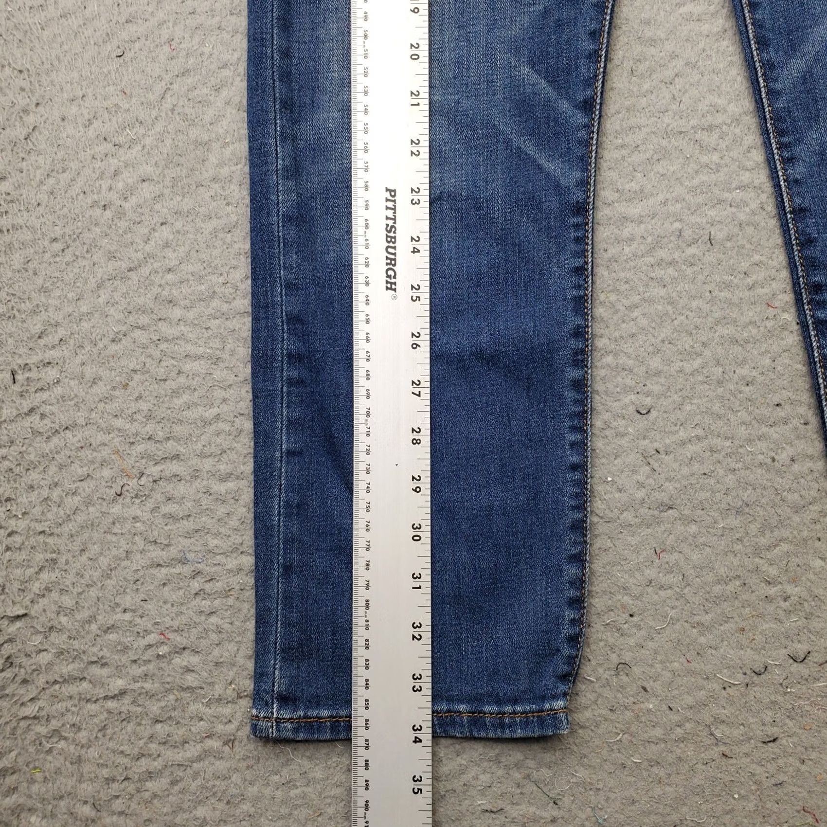 Levi's Levi's Wedgie Straight Jeans Mens 28x26 Blue Denim Red Tab Button Fly 5-Pocket Jeans Mens Size 28 Blue Size US 28 / EU 44 - 3 Thumbnail