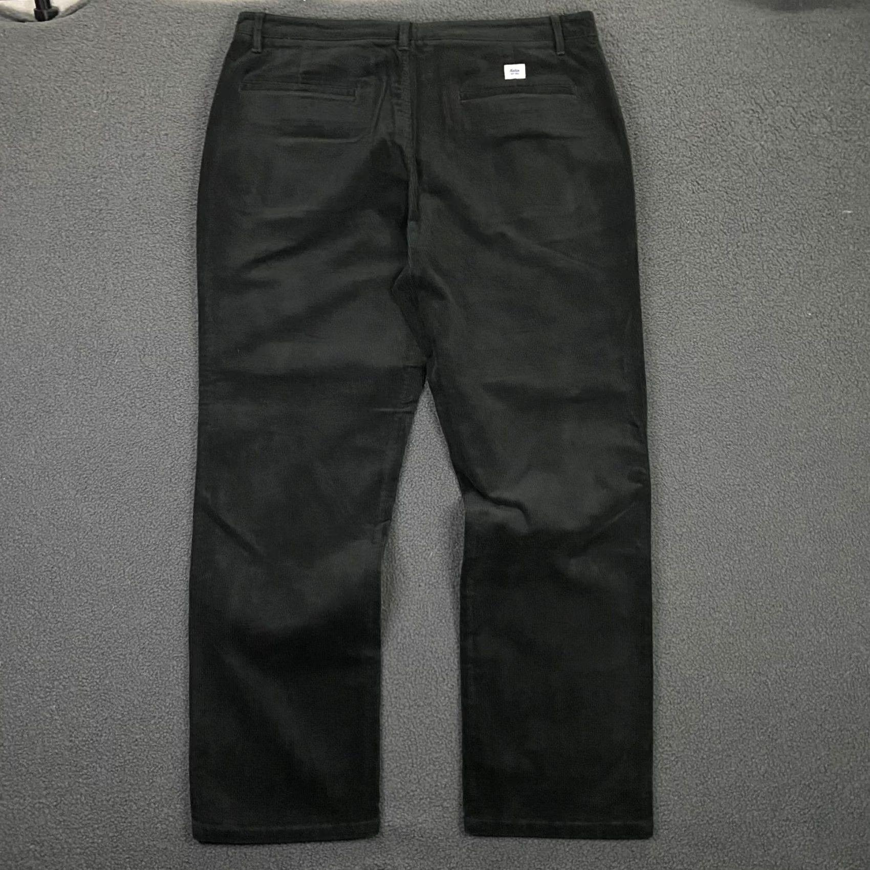 Katin Corey Corduroy Pants Mens 40x32 Slim Straight Chino Black New, Men's — image 4 of 6