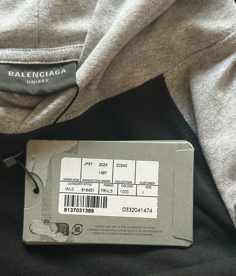 Balenciaga Balenciaga New 3B letters dirty old color matching hooded Size US S / EU 44-46 / 1 - 5 Thumbnail