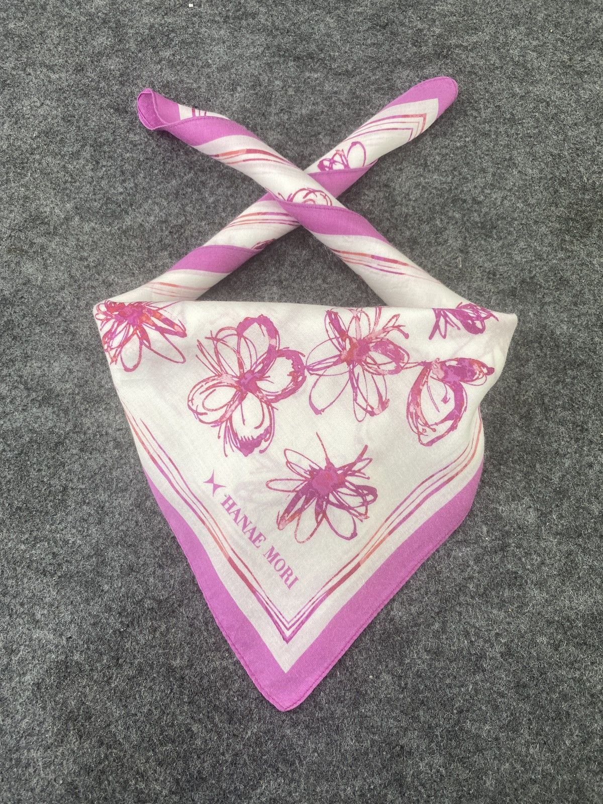 Hanae Mori × Vintage Hanae Mori Handkerchief / Bandana / Neckerchief-B044 Size ONE SIZE - 2 Thumbnail
