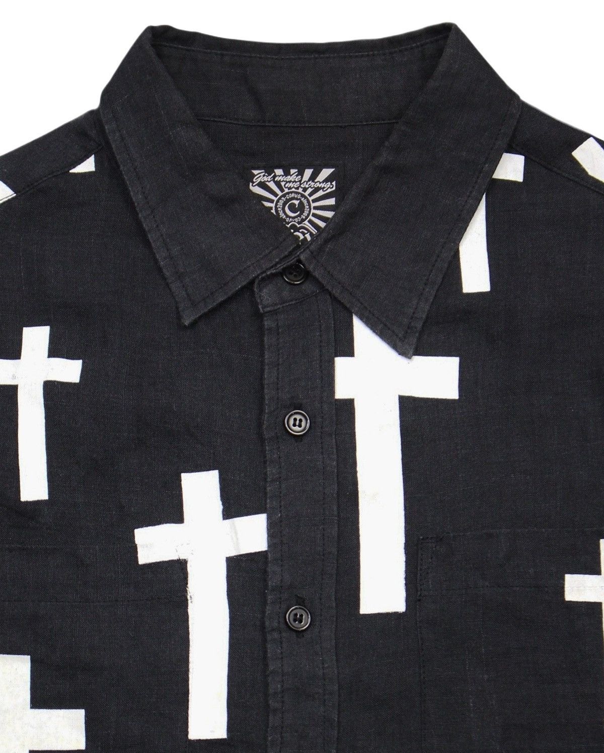 Hysteric Glamour 2010S CORVO CROSS PRINT LINEN SHIRT Size US M / EU 48-50 / 2 - 3 Thumbnail