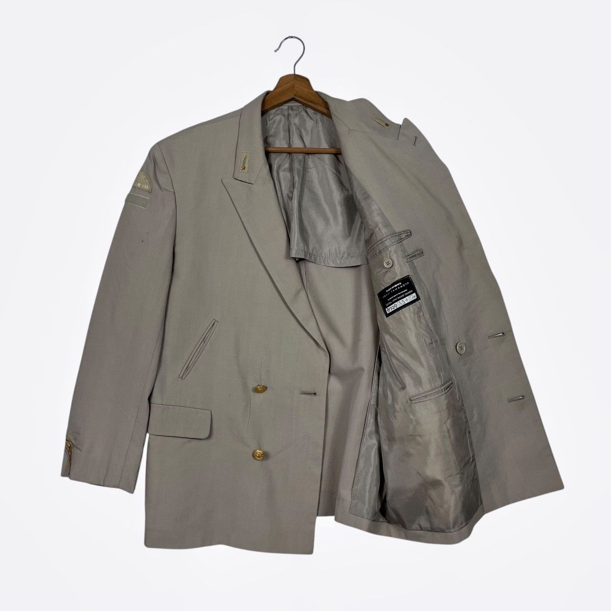 Yohji Yamamoto Vintage Yohji Yamamoto Double Breasted Wool Jacket Size US M / EU 48-50 / 2 - 9 Thumbnail