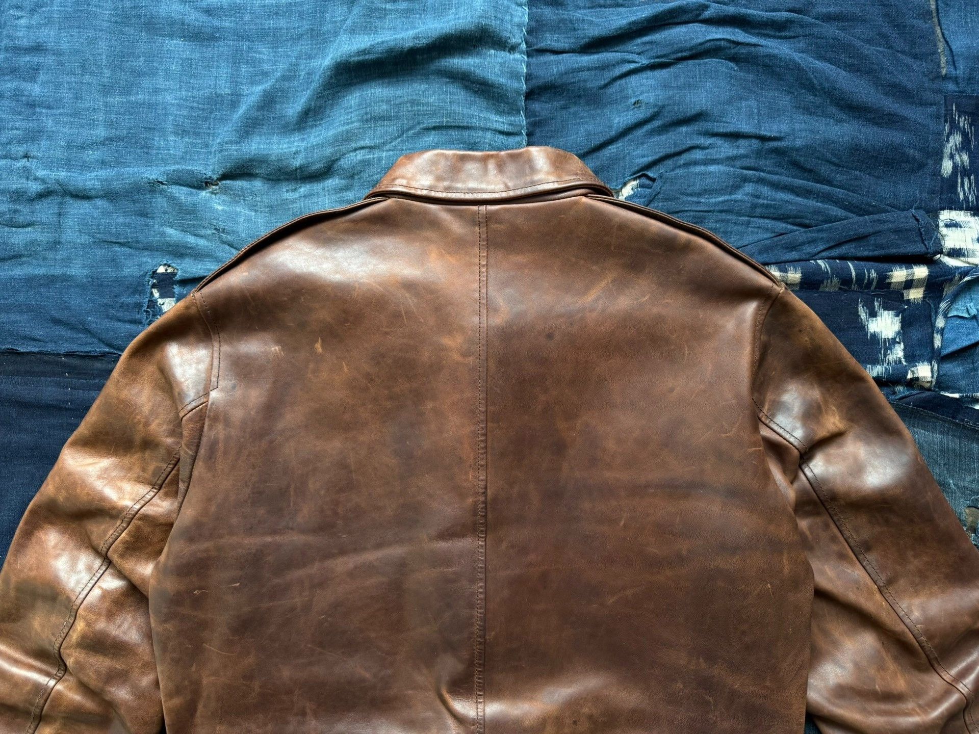 Visvim VISVIM 12AW ELMENDORF A2 Horse Leather Jacket Size US XXS / EU 40 - 5 Thumbnail