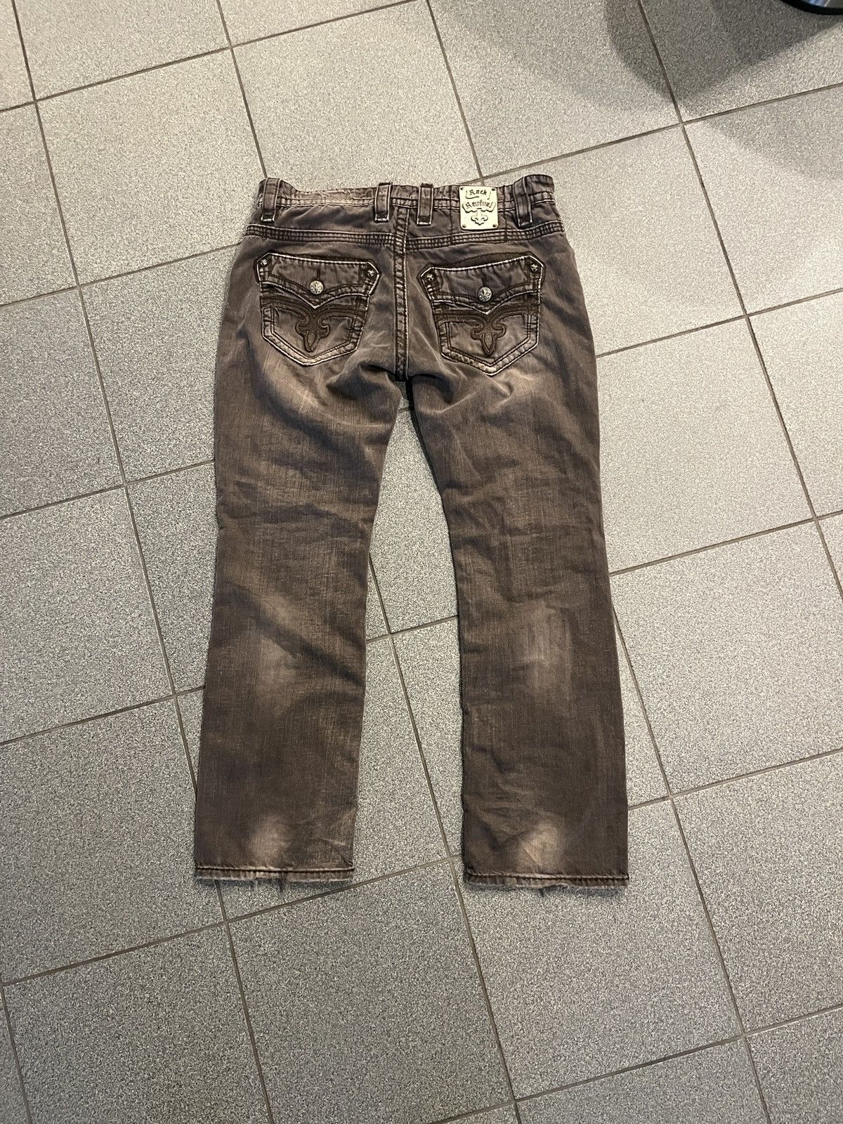 Rock Revival Rock revival brown denim white stitching Size US 36 / EU 52 - 2 Thumbnail
