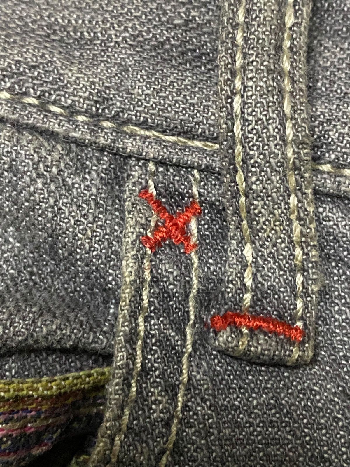 Le Grande Bleu (L.G.B.) Vintage Japanese Brand Wild Khakis Grunge Distressed Jeans Size US 32 / EU 48 - 11 Thumbnail