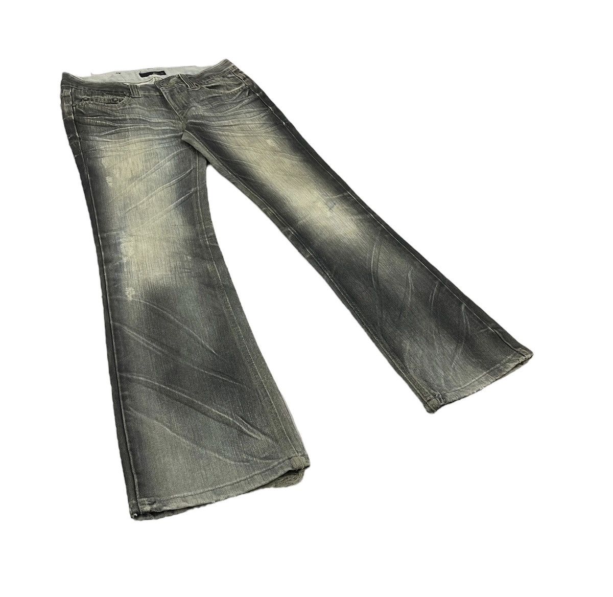 If Six Was Nine × Japanese Brand × Tornado Mart CRZM Japan Flare Distressed Jeans Size US 30 / EU 46 - 4 Thumbnail