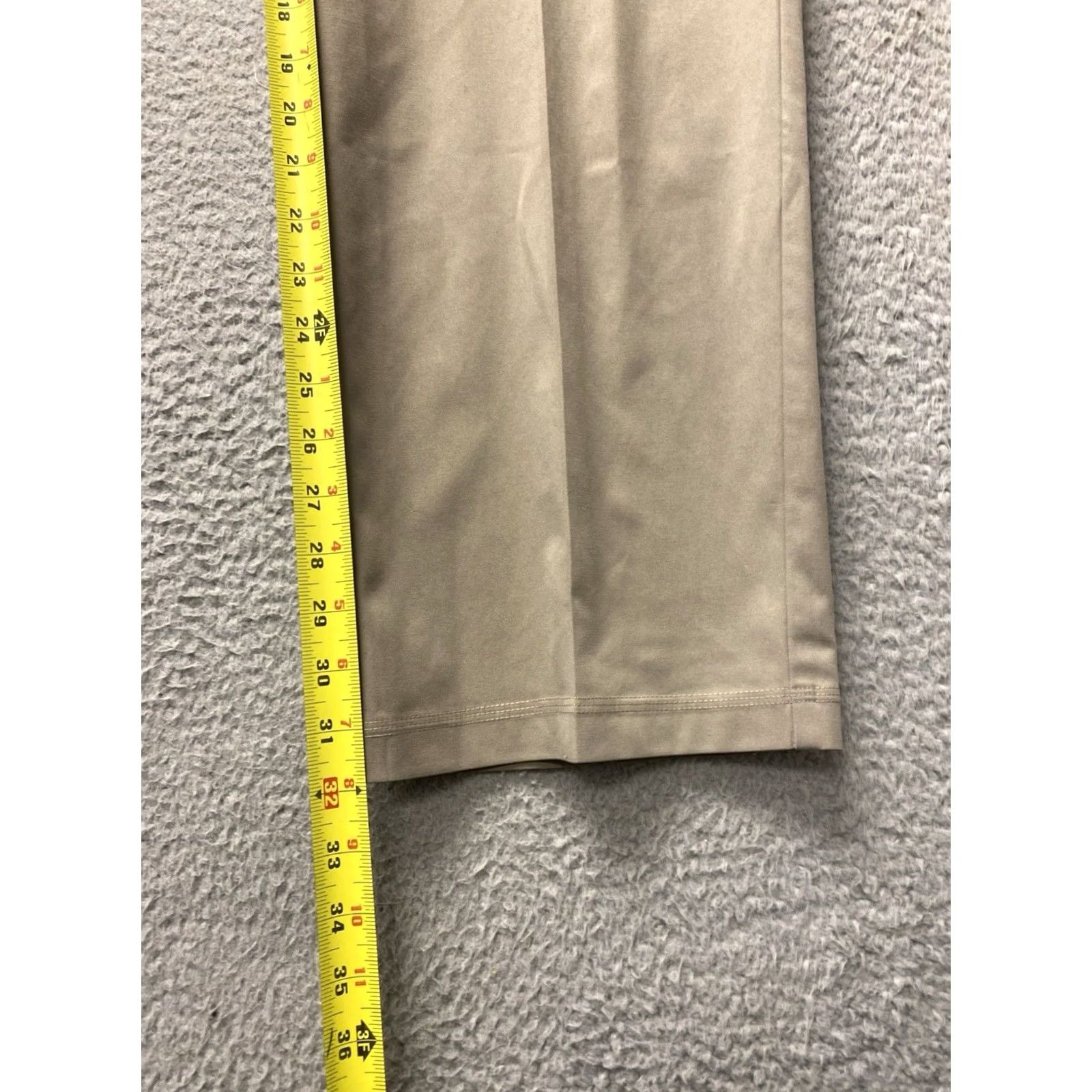 Adidas Adidas Pants Mens 36x32 Tan Performance Knit/Chino Flat Front Logo Straight Leg Casual Wear Women? Size US 36 / EU 52 - 4 Thumbnail