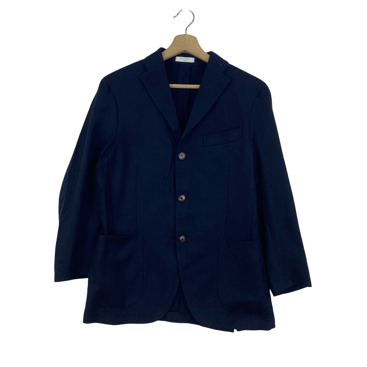 Boglioli Vintage BOGLIOLI MILANO Knit Blazer Jacket Casual Tailored Size S / US 4 / IT 40 - 5 Thumbnail