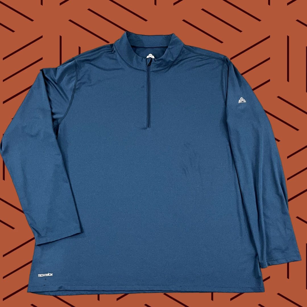 Eastern Mountain Sports EASTERN MOUNTAIN SPORTS Jacket Mens 2XL Blue 1/4 Zip Pullover Techwick Hike Jacket/Coat Regular Outdoor Sports Hiking Walking Blue 2XL Mens Size US XXL / EU 58 / 5 - 1 Thumbnail