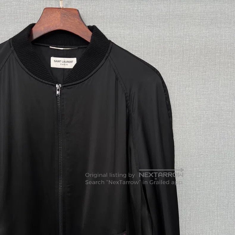 Saint Laurent Paris Saint Laurent Paris Rainbow Beaded Logo Baseball Jacket i Size US L / EU 52-54 / 3 - 3 Thumbnail