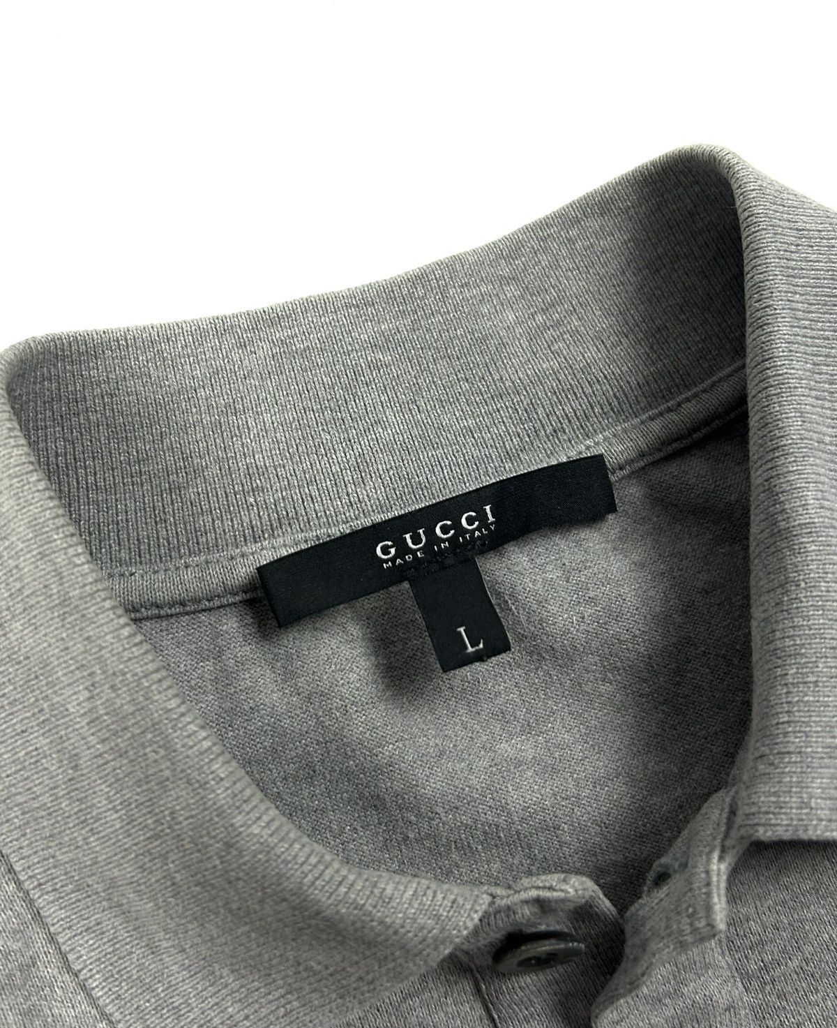 Gucci Vintage Gucci Grey Polo Shirt Women's Red Green Stripe L Size L / US 10 / IT 46 - 10 Thumbnail