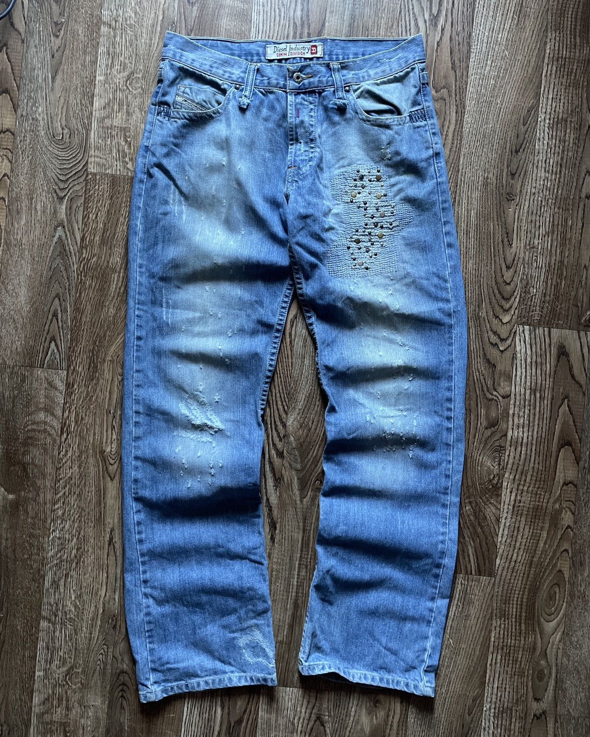 Diesel VTG HYSTERIC GLAMOUR STYLE WASHED DIESEL JEANS 90s Size US 34 / EU 50 - 2 Thumbnail