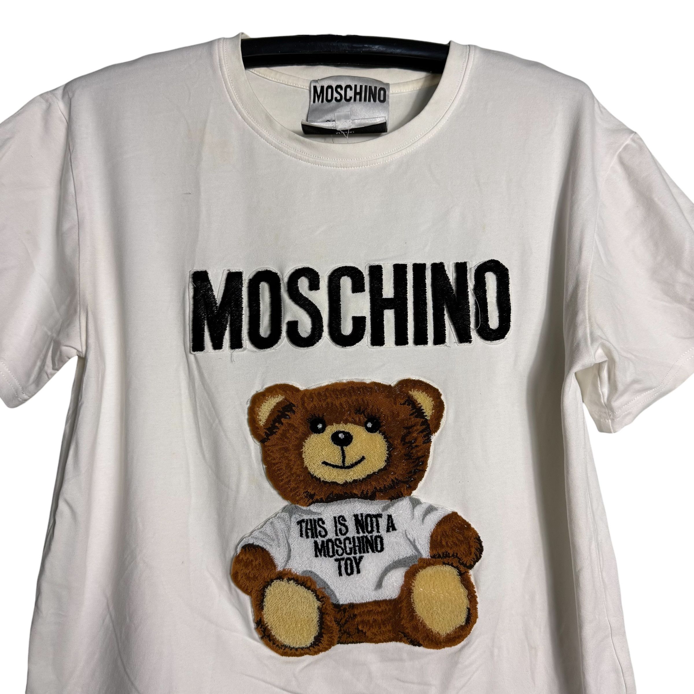 Moschino 🔥RARE🔥Moschino Couture Milano Teddy Bear Spellout T-shirt Size US S / EU 44-46 / 1 - 2 Thumbnail