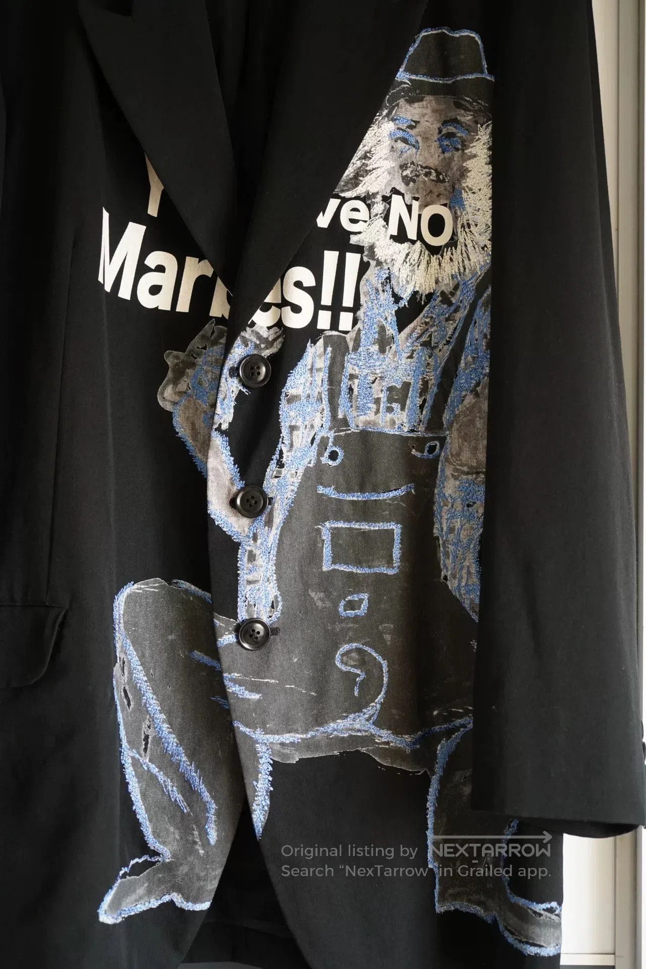 Yohji Yamamoto Yohji Yamamoto Laborer Embroidered Suit Coat. Size US L / EU 52-54 / 3 - 3 Thumbnail
