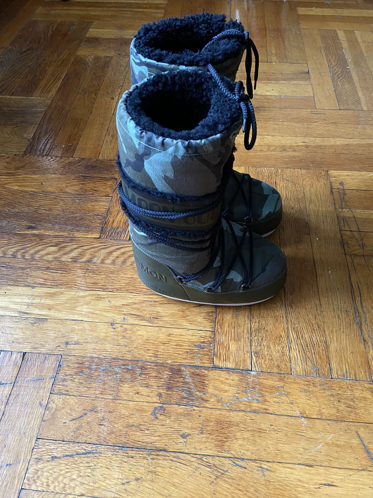 Yves Salomon Camo Moon Boots. Size US 5.5 / IT 35.5 - 3 Thumbnail