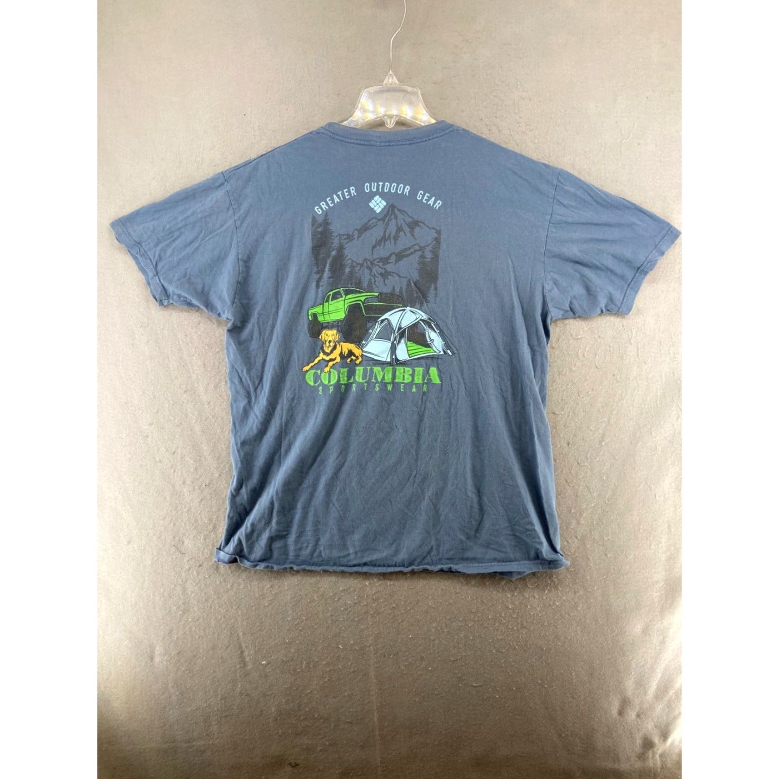 Vintage Columbia T-Shirt Adult Extra Large Blue Outdoor Mens Size US XL / EU 56 / 4 - 6 Thumbnail