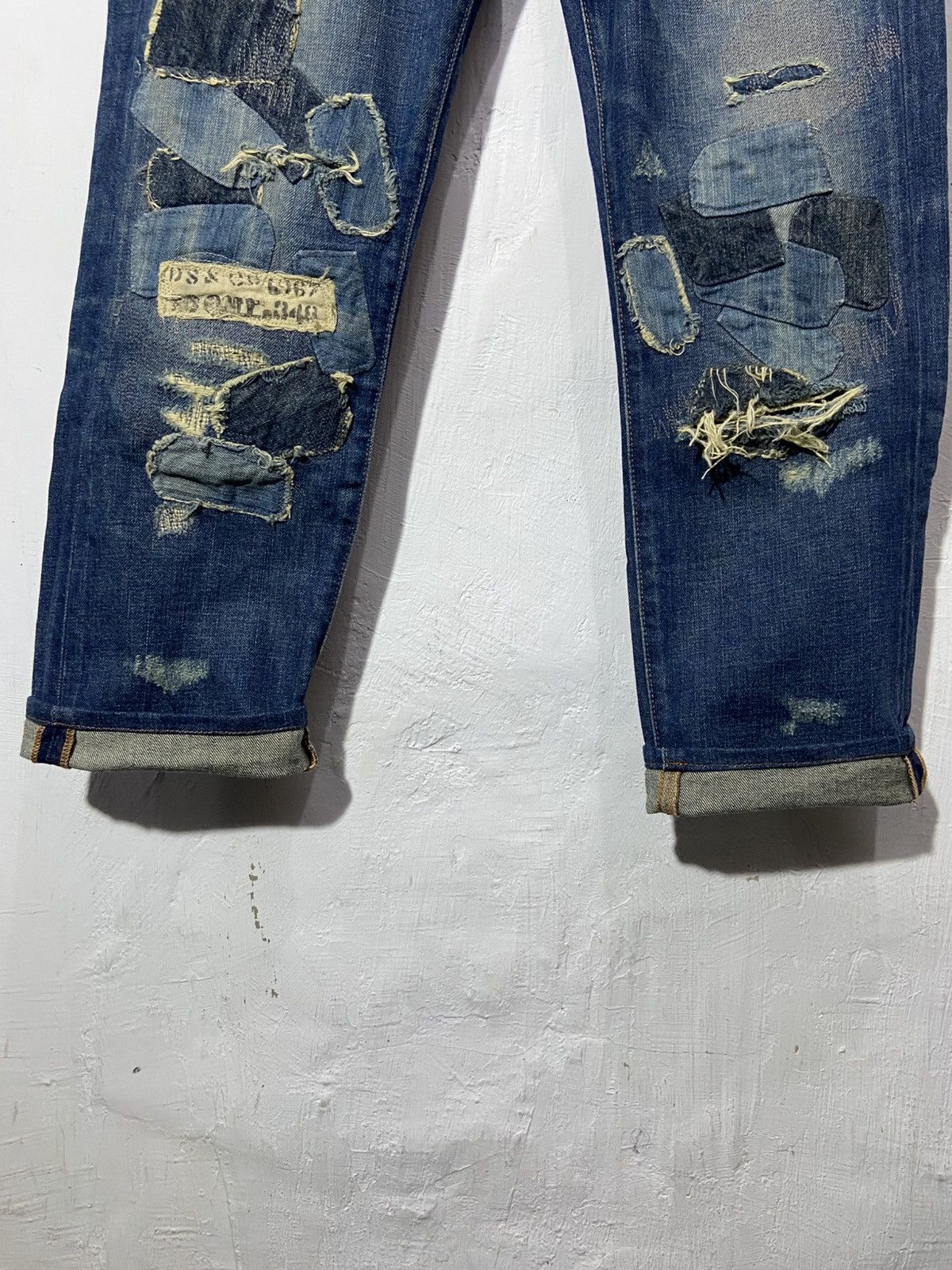 Denim & Supply Ralph Lauren Denim & Supply Ralph Lauren Distressed Denim Patchwork Jeans Size US 32 / EU 48 - 12 Thumbnail