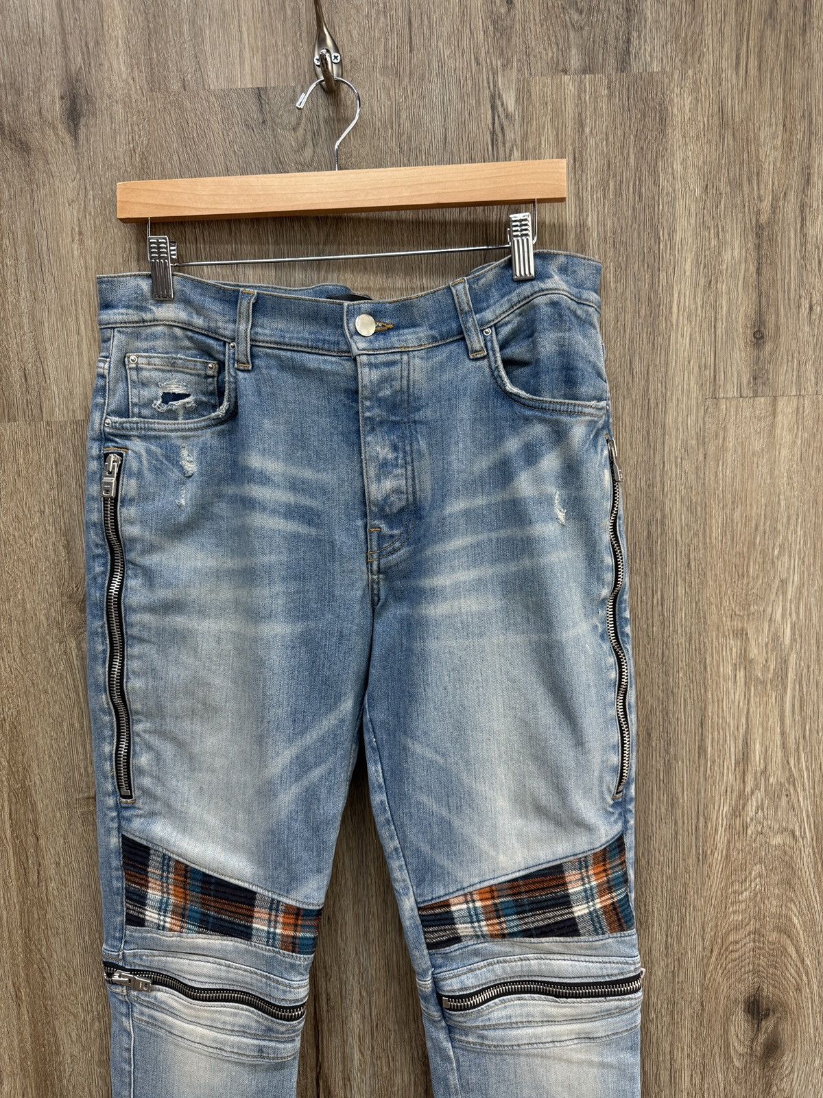 Amiri Amiri MX2 Plaid Jeans Size US 33 - 2 Thumbnail