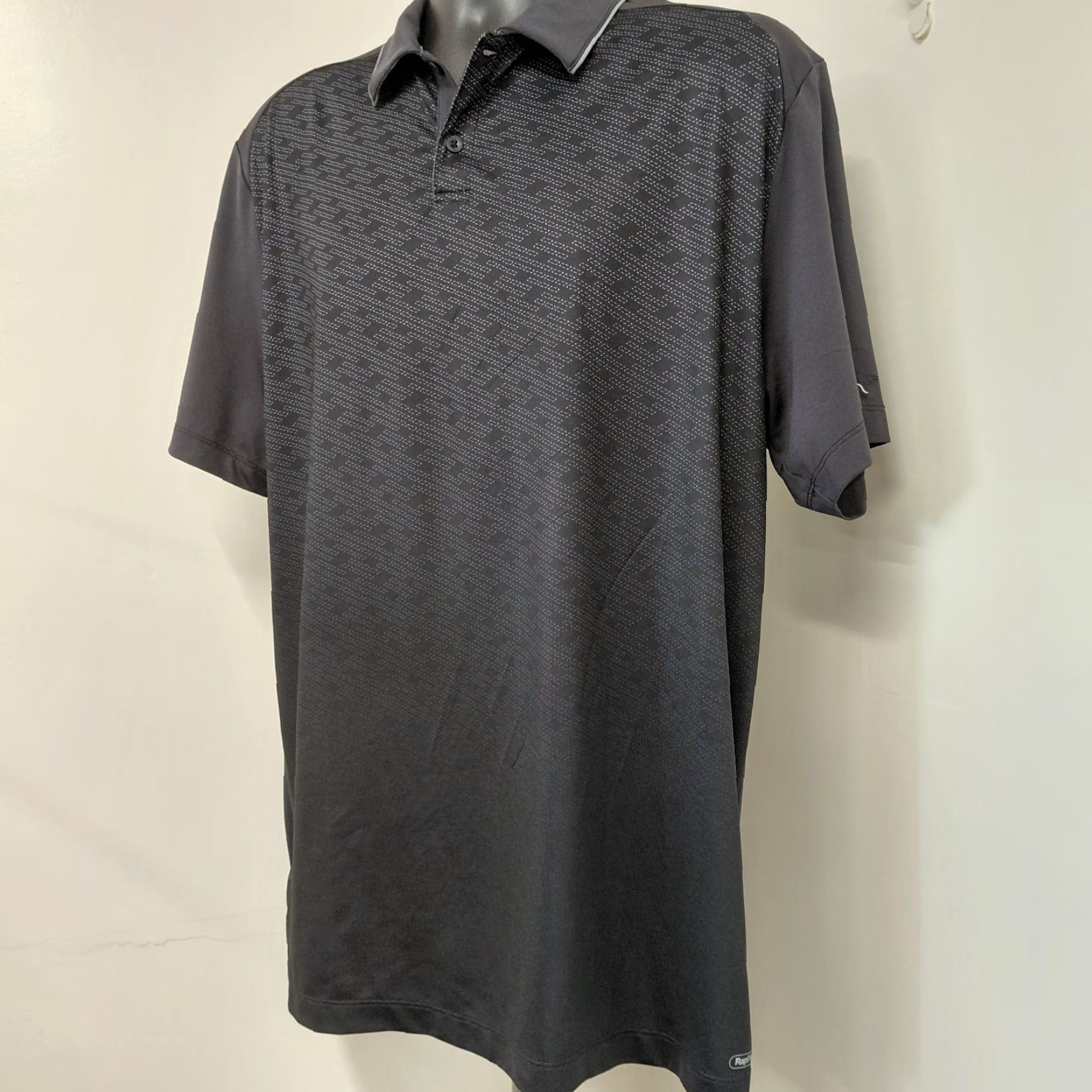 Vintage Greg Norman Golf Polo Shirt Men's L Black Tasso Elba Geometric Pattern Shirt Polo Size US L / EU 52-54 / 3 - 3 Thumbnail