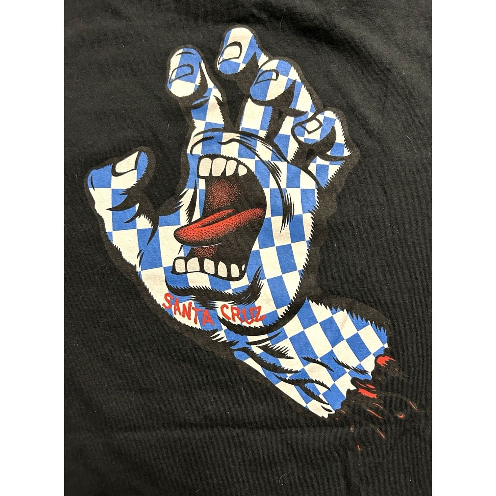 Vintage VINTAGE Santa Cruz Jim Phillips Screaming Hand Men’s T Shirt L Black 90s Skateboarding Mens T-Shirt Size US L / EU 52-54 / 3 - 3 Thumbnail