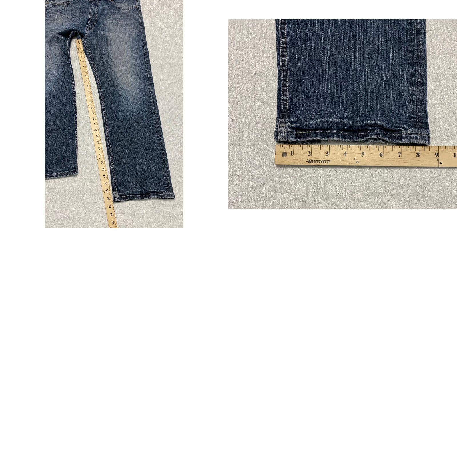 Levi's Levi's 505 Jeans Mens Regular Fit Straight 38x29 Blue Denim Zip Button Stretch Comfort Pockets Size US 38 / EU 54 - 8 Thumbnail