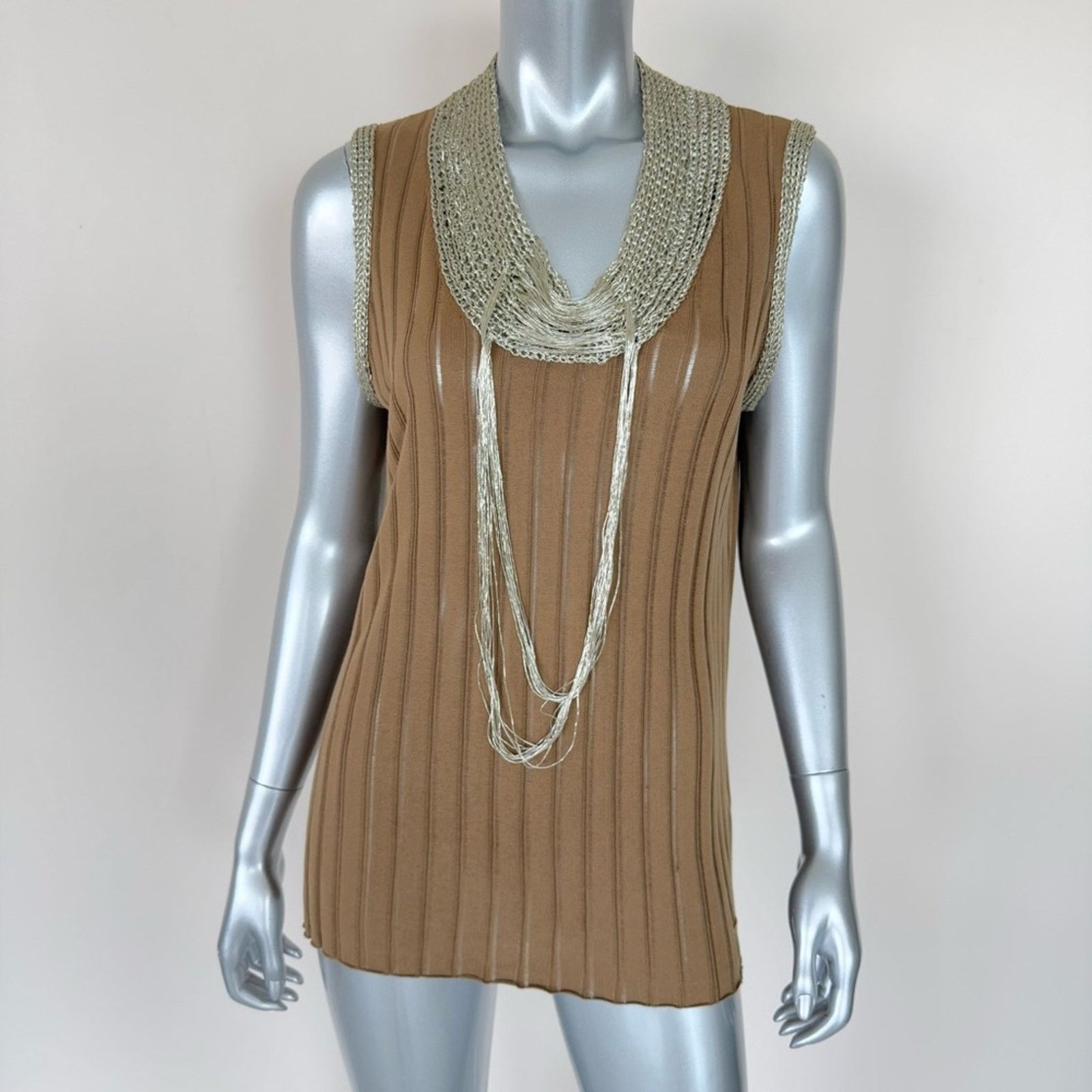 Escada ESCADA two piece evening top size L Authentic Retail 850$ Size L / US 10 / IT 46 - 1 Thumbnail