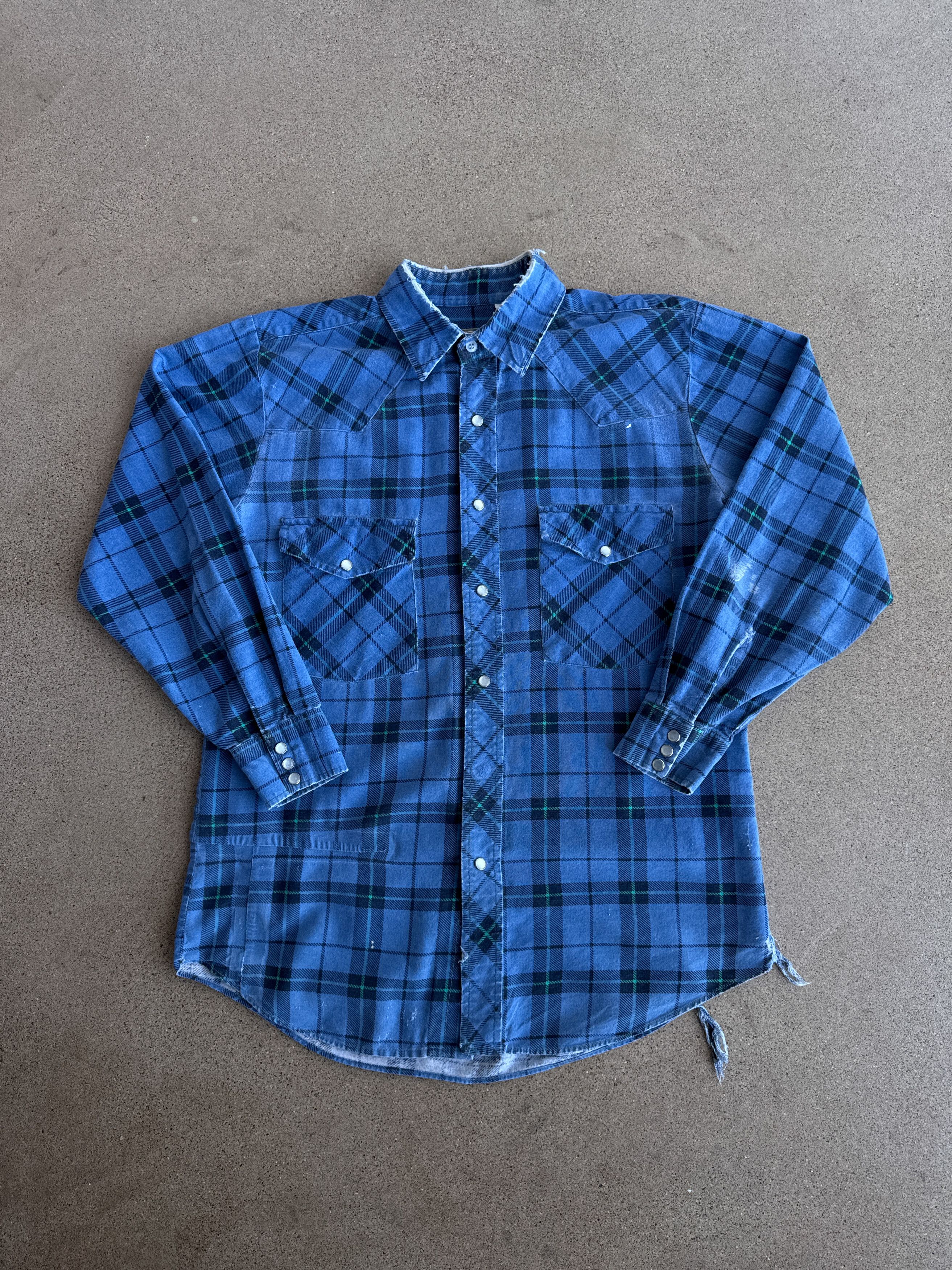 Vintage Vintage 90s Outdoor Exchange Western Plaid Flannel Shirt M Size US M / EU 48-50 / 2 - 1 Thumbnail