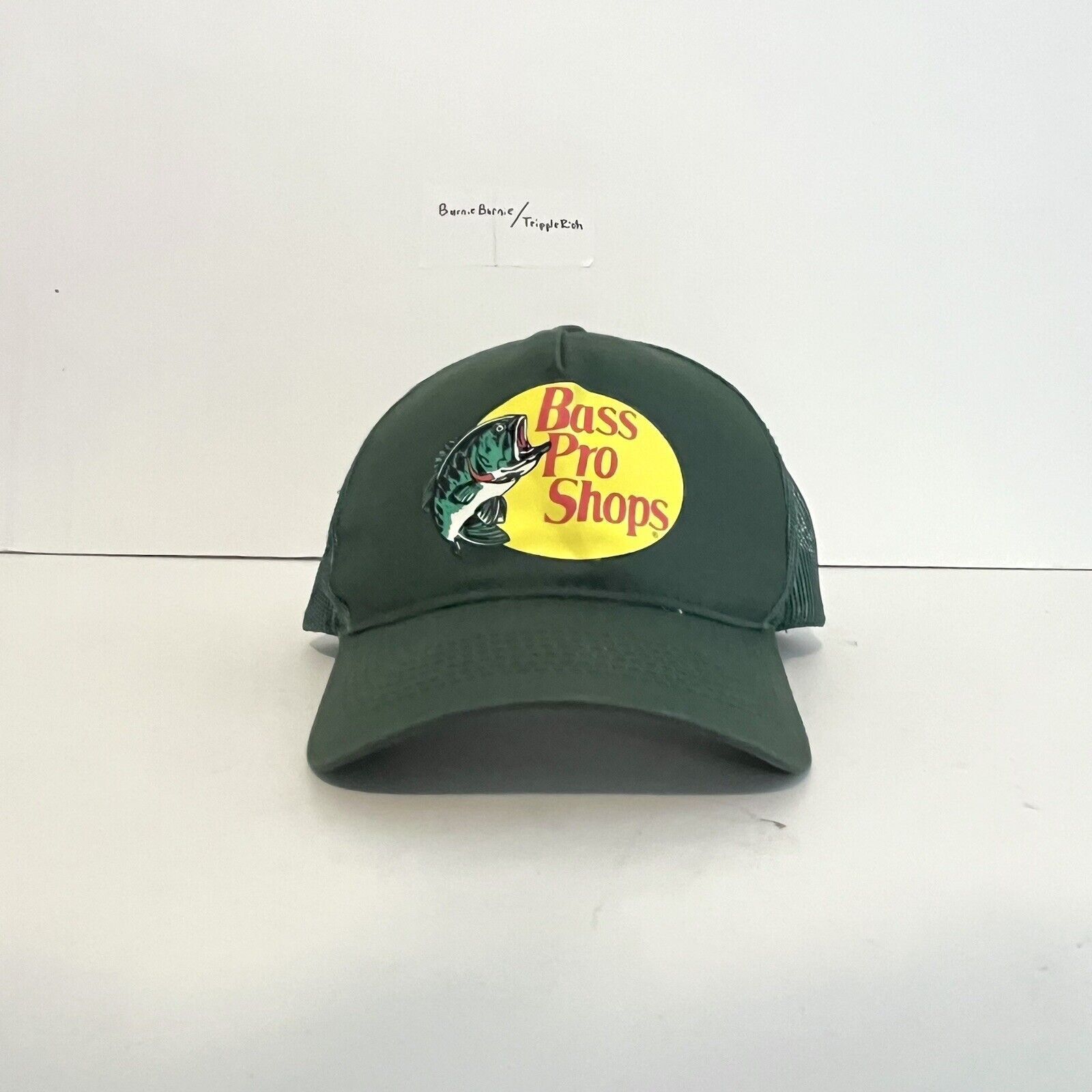 Bass Pro Shops VTG Bass Pro Shops Mesh Trucker Hat Green Snapback Fishing Size ONE SIZE - 1 Thumbnail
