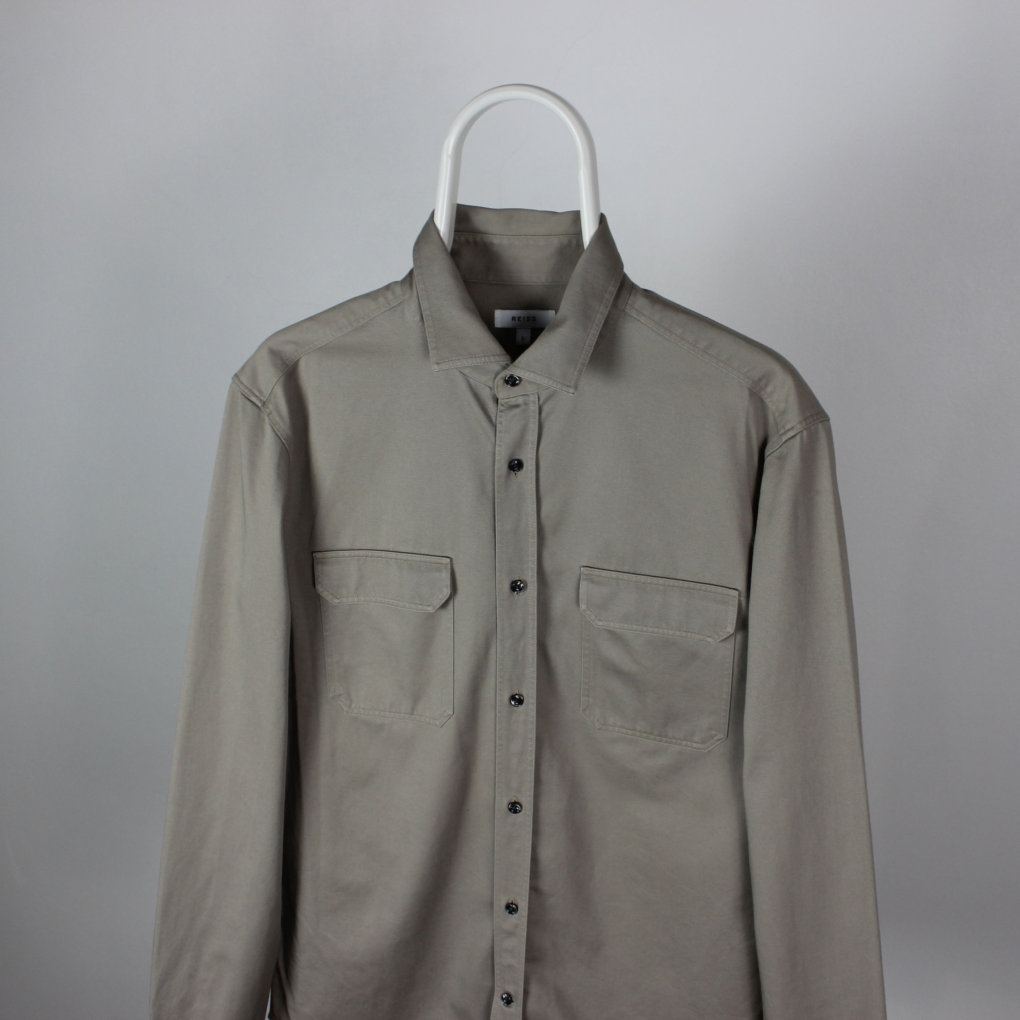Reiss Reiss shirt men cotton multipockets M beige Size US M / EU 48-50 / 2 - 1 Thumbnail
