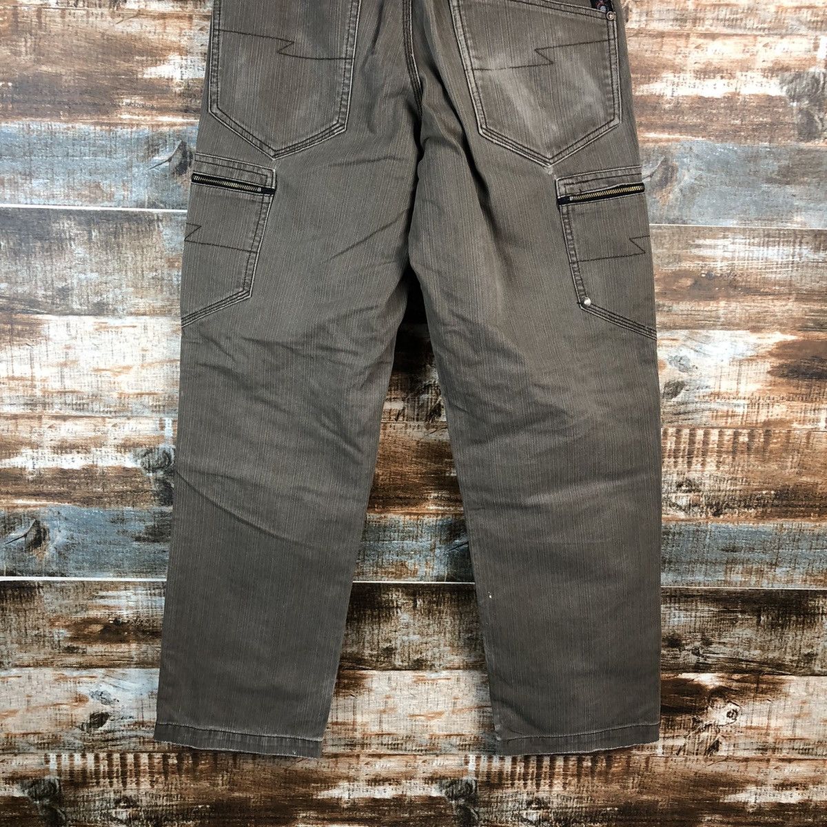 Faded Glory × Japanese Brand Dogman Brown Cargo Multipocket Pants #A2528 Size US 31 - 16 Thumbnail