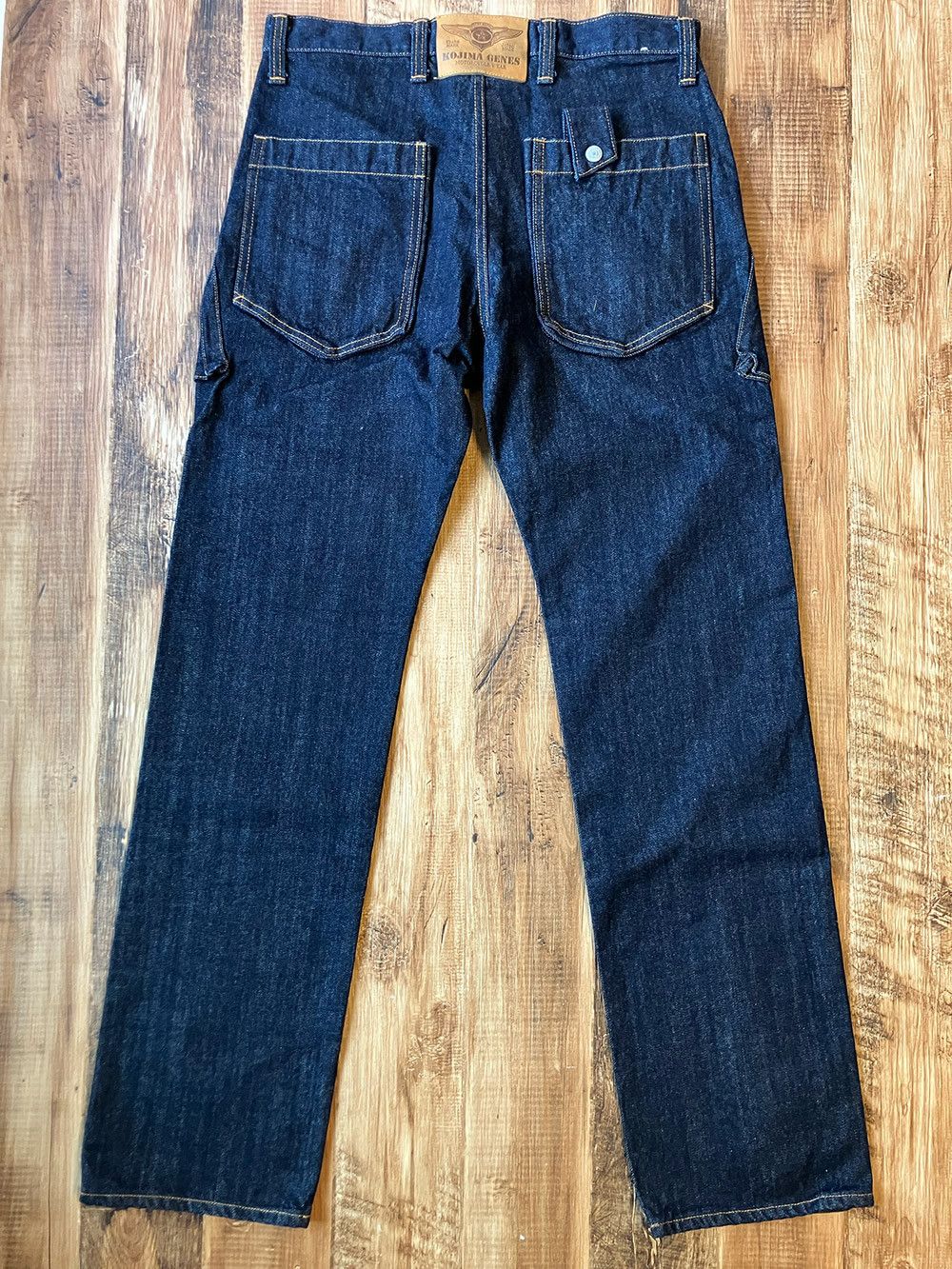KOJIMA GENES Kojima Genes RNB-1127 W33 x L34 13oz Denim Cargo Pants Size US 33 - 3 Thumbnail