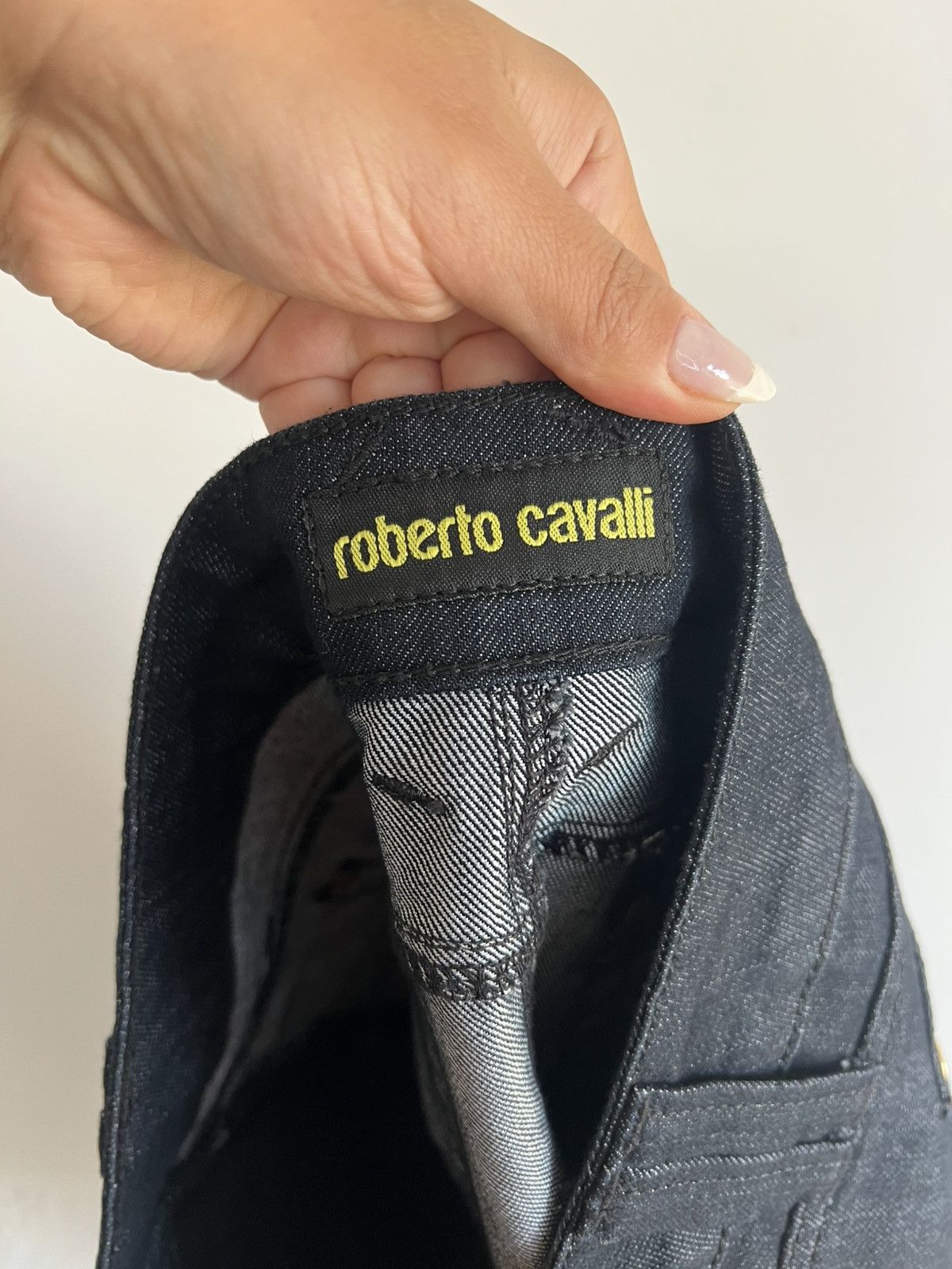 Roberto Cavalli Roberto cavalli L denim skirt blue Size 33" - 6 Thumbnail