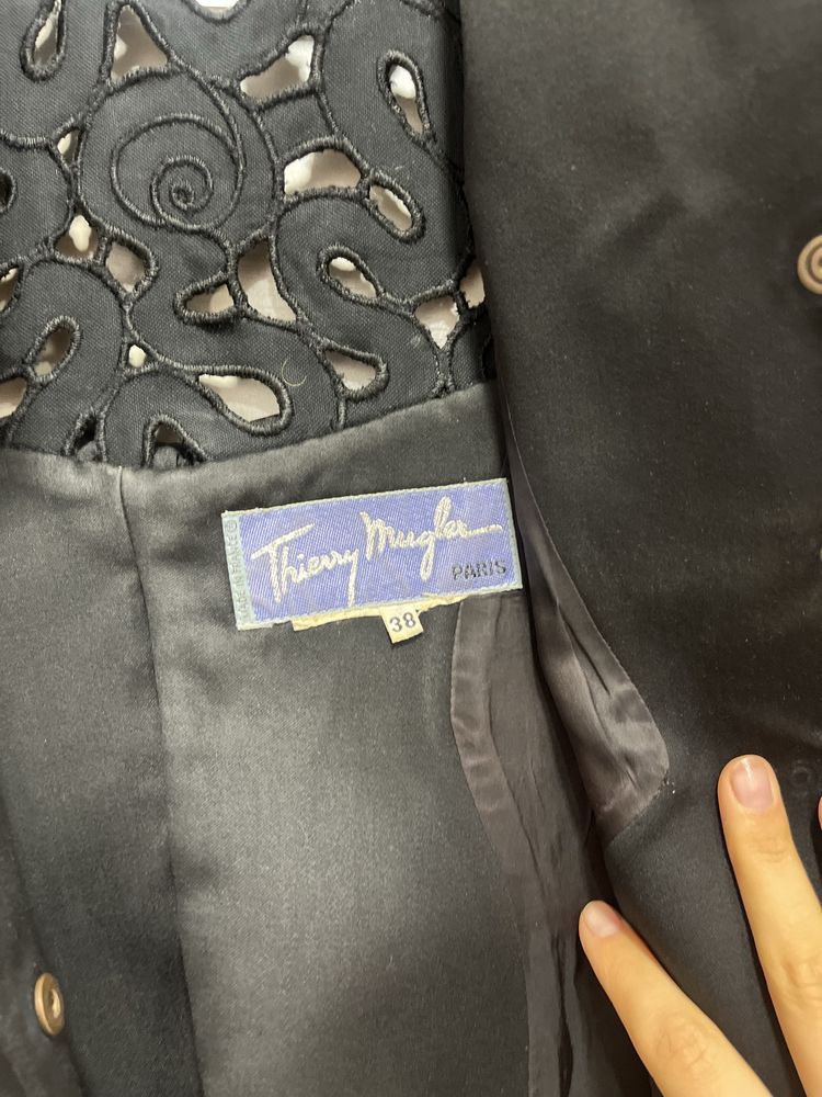 Thierry Mugler Vintage Vest Blazer Jacket Size XS / US 0-2 / IT 36-38 - 8 Thumbnail