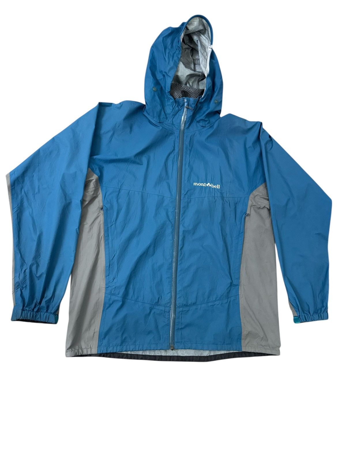 Montbell Montbell Rain Trekker jacket in cyan blue with gray accents Size US L / EU 52-54 / 3 - 2 Thumbnail